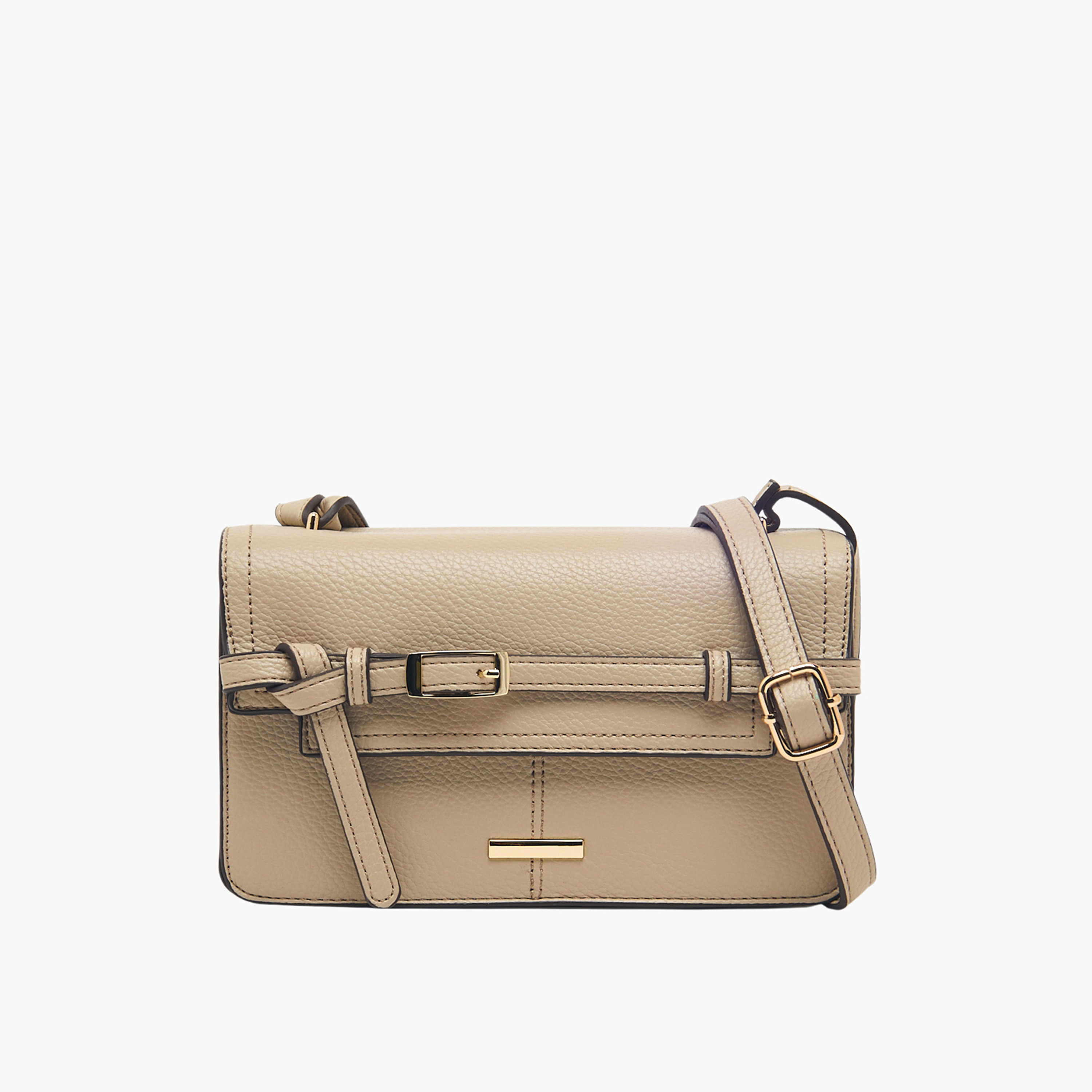 شنطة كروس بودي بارزة الملمس بحزام قابل للتعديل من ساشا-women-bagsandwallets-handbags-image-1