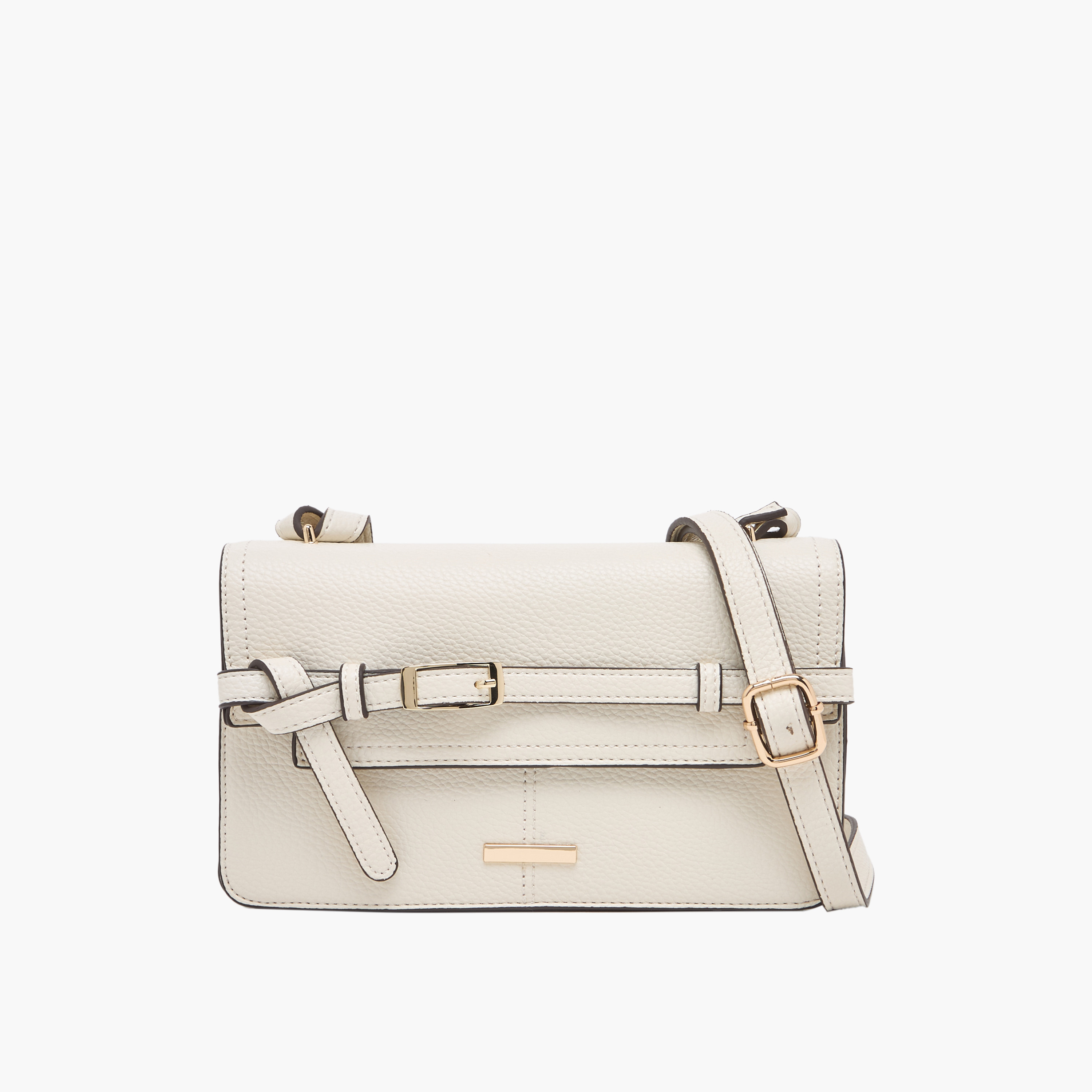شنطة كروس بودي بارزة الملمس بحزام قابل للتعديل من ساشا-women-bagsandwallets-handbags-image-1