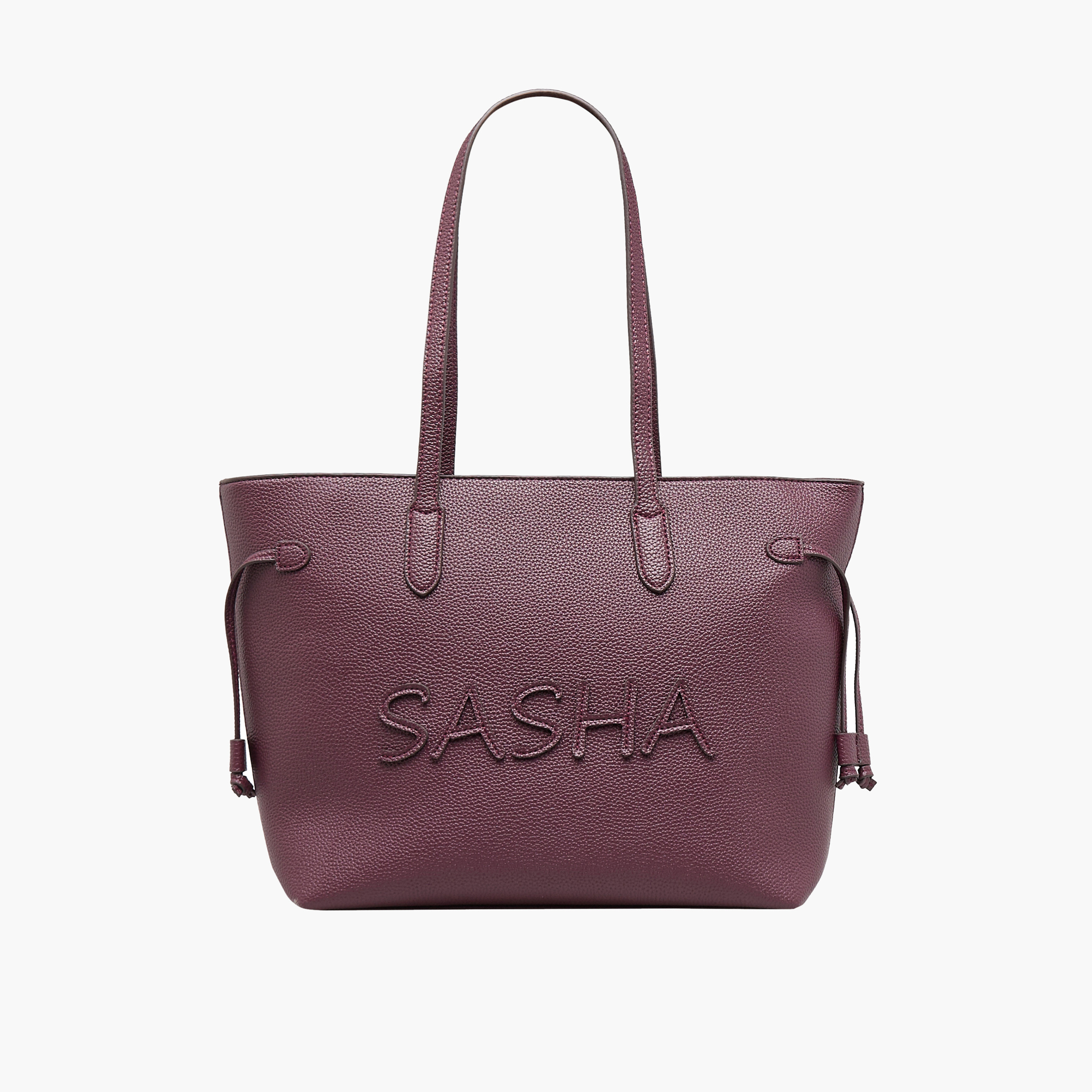 Sasha Logo Tote Bag with Zip Closure-women-bagsandwallets-handbags-image-1