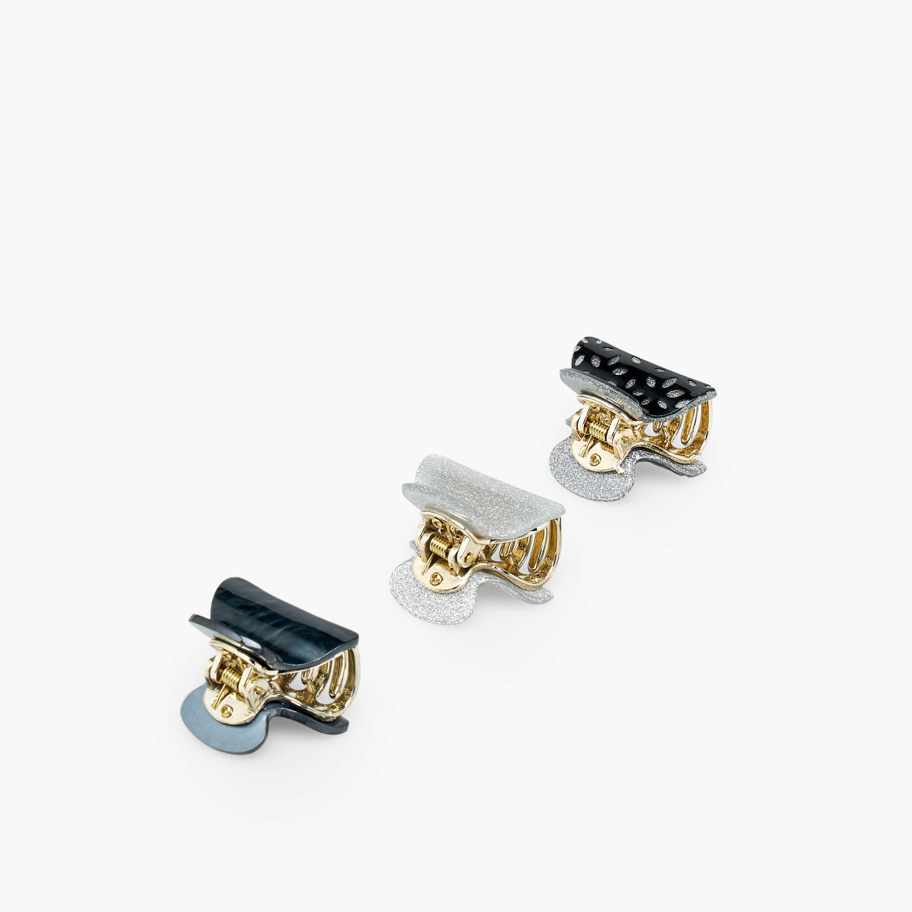 Pack of 3 Curved Hair Clamp-women-hairaccessories-clamps-image-5
