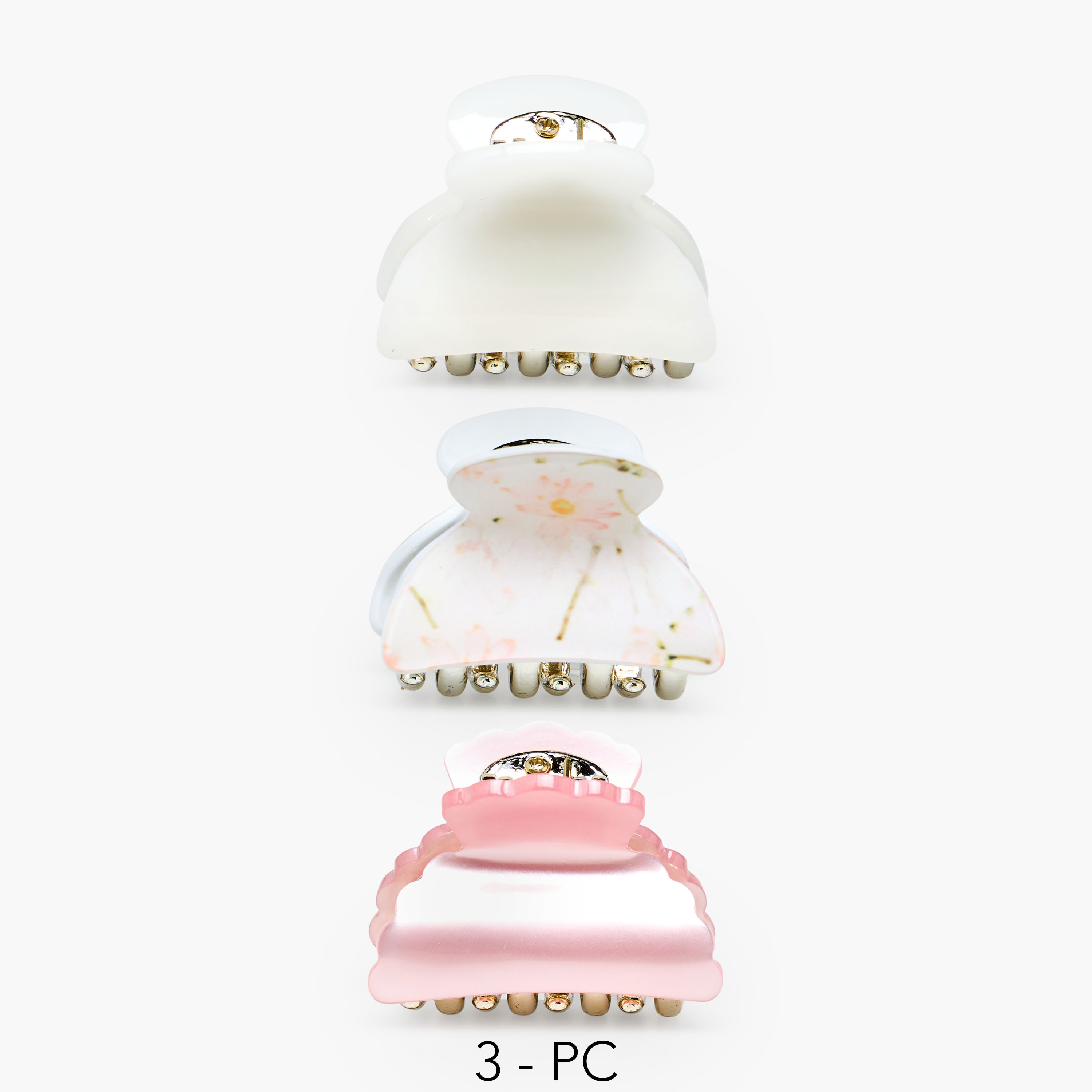 Pack of 3 Curved Hair Clamp-women-hairaccessories-clamps-image-1