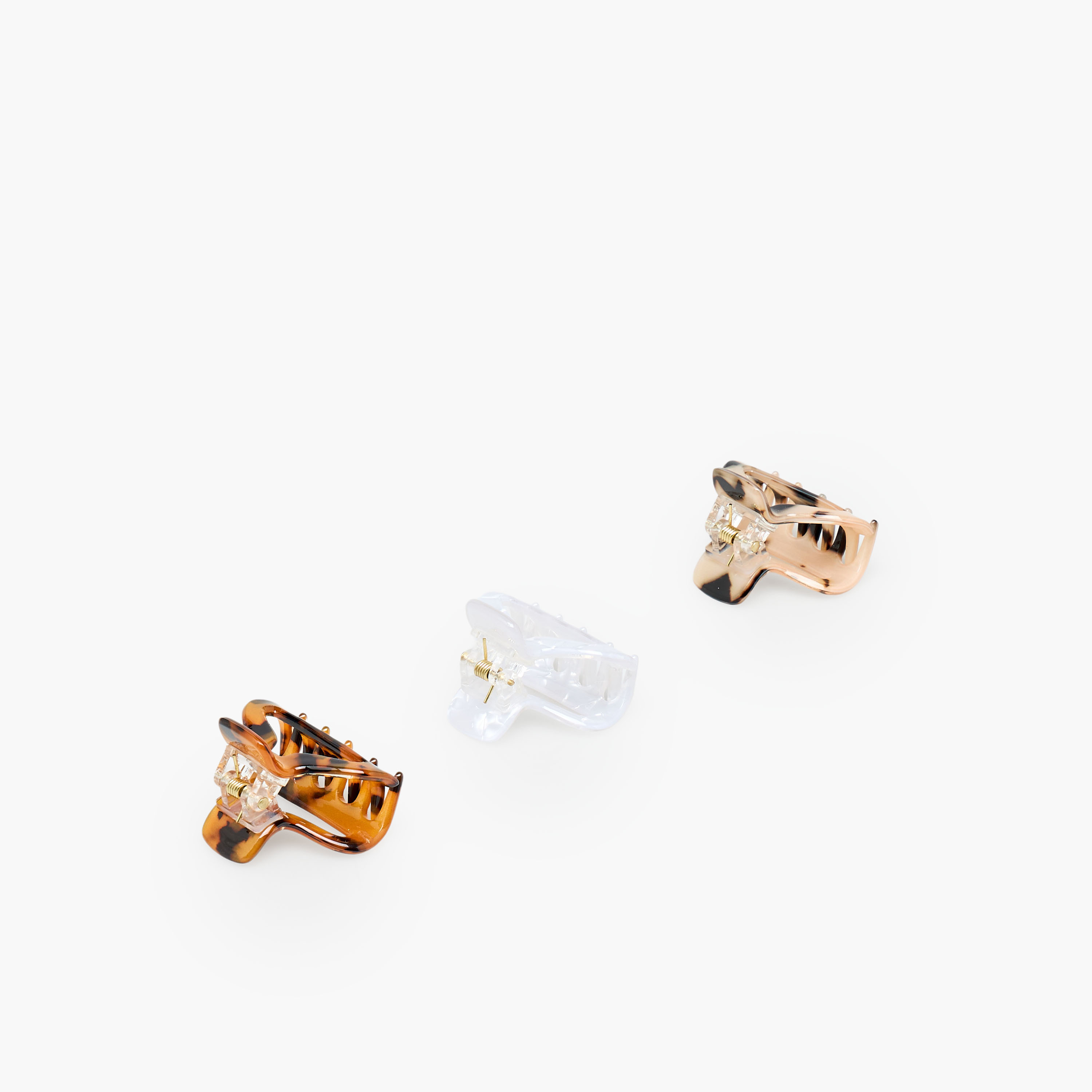 Pack of 3 Curved Hair Clamp with Cutout Design-women-hairaccessories-clamps-image-5