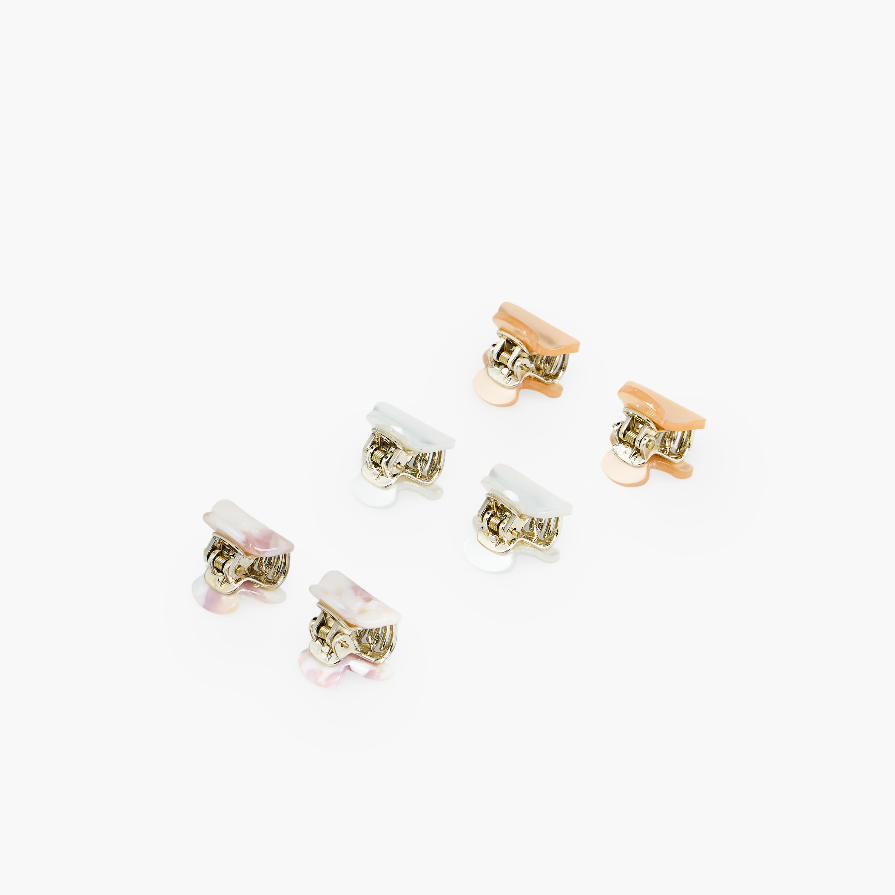 Pack of 6 - Hair Clamps with Glossy Finish-women-hairaccessories-clamps-image-5