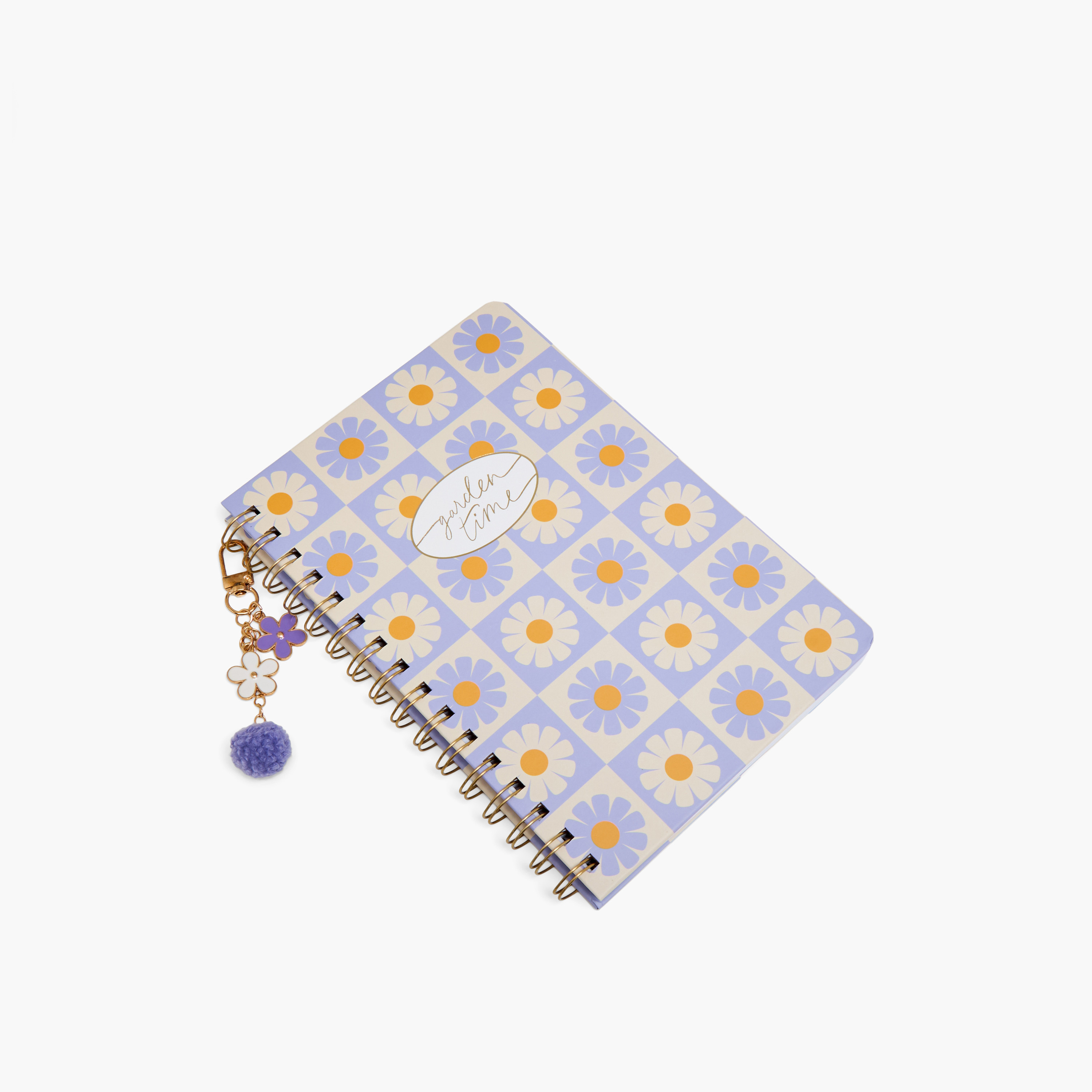 Syloon Floral Print Hardcover A5 Notebook with Spiral Binding-school-stationery-notebooks-image-2