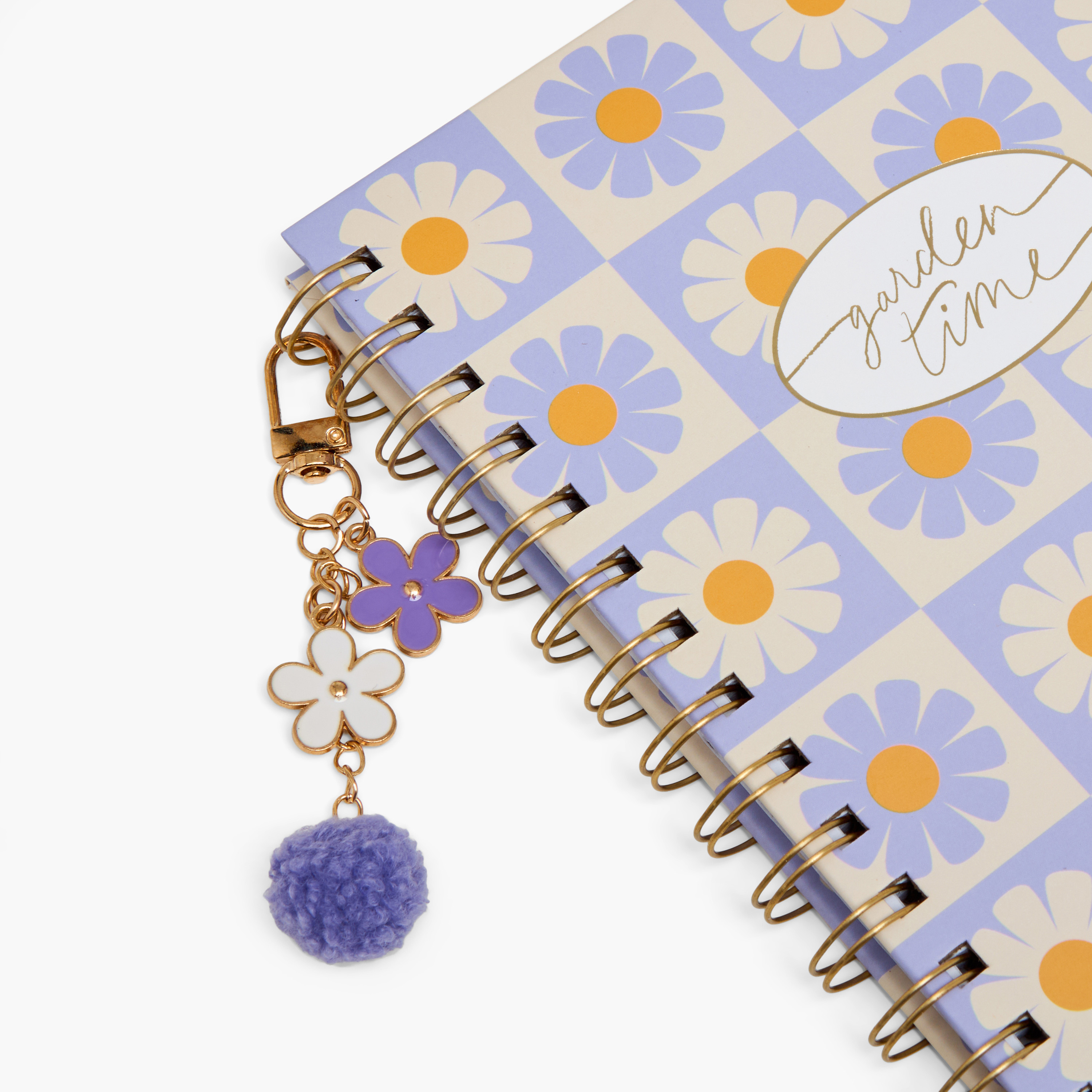 Syloon Floral Print Hardcover A5 Notebook with Spiral Binding-school-stationery-notebooks-image-3