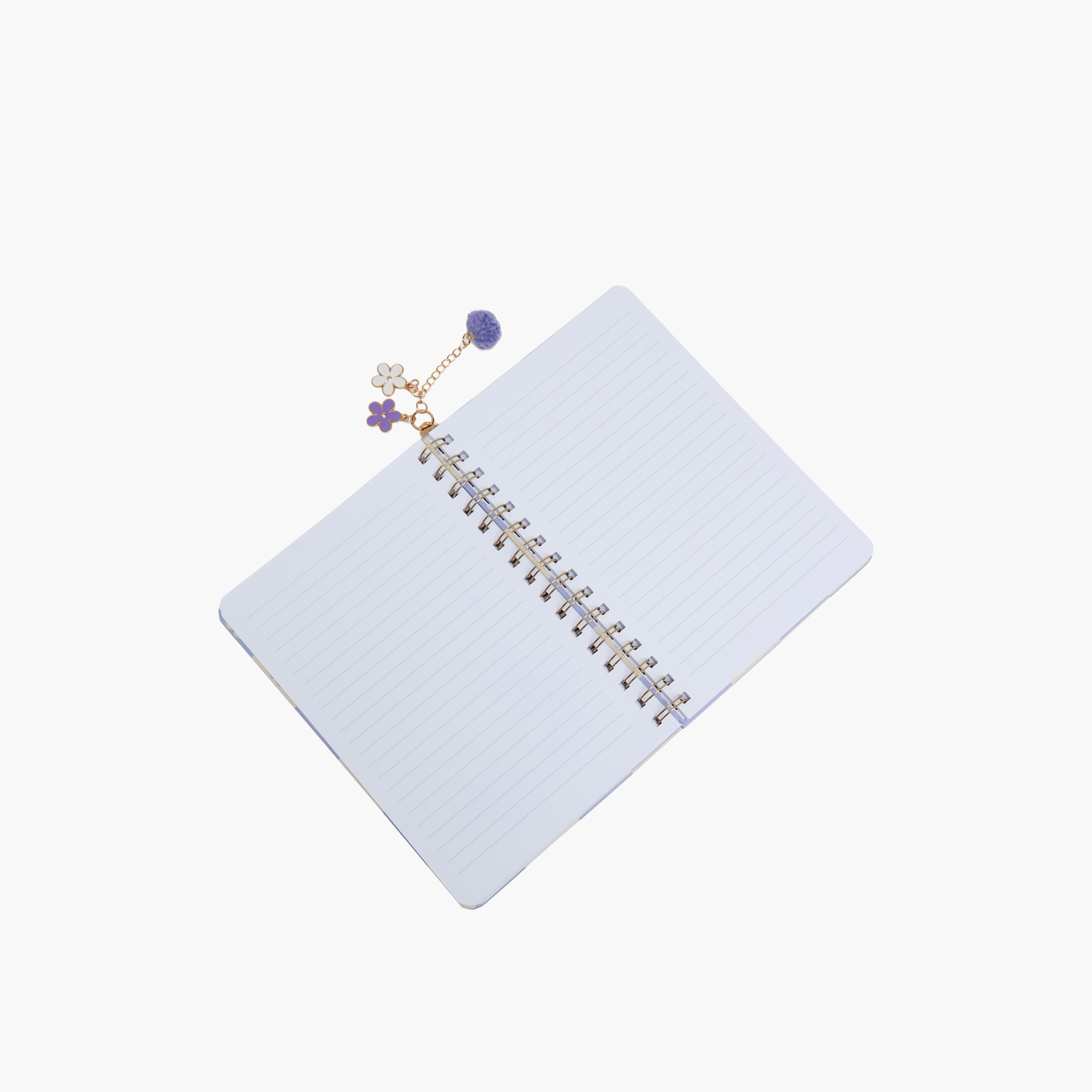 Syloon Floral Print Hardcover A5 Notebook with Spiral Binding-school-stationery-notebooks-image-4