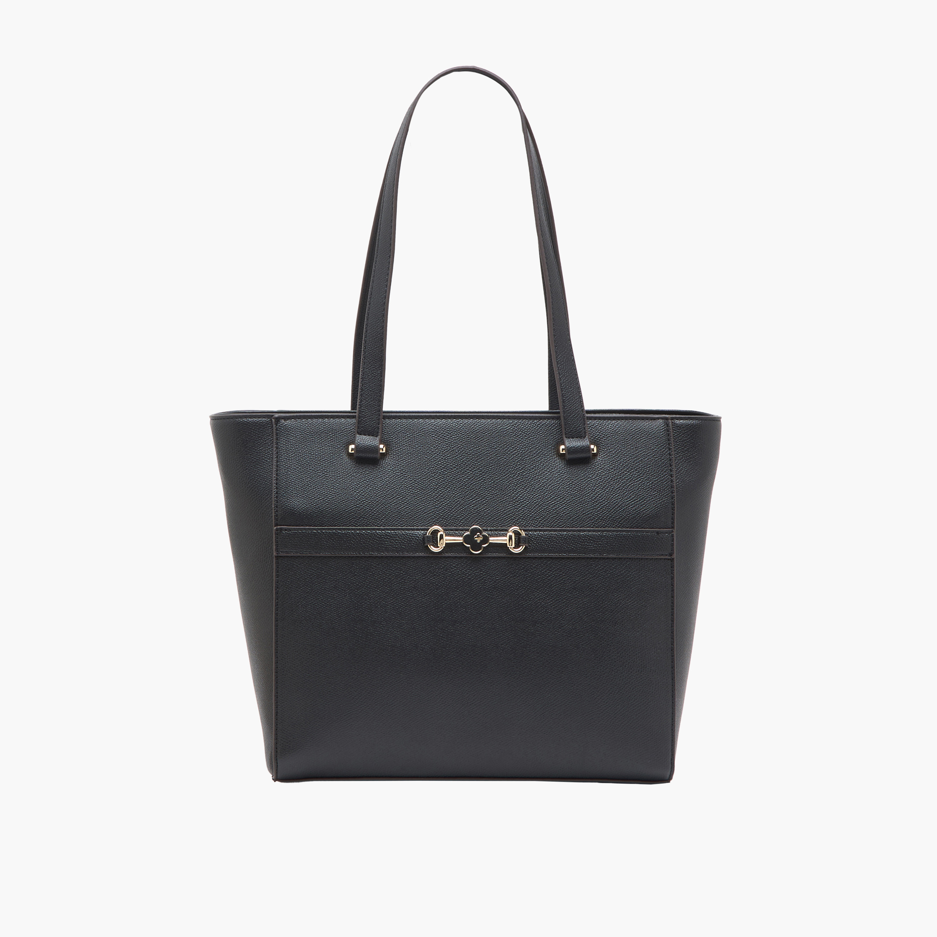 Sasha Metallic Accent Tote Bag with Zip Closure-women-bagsandwallets-handbags-image-1