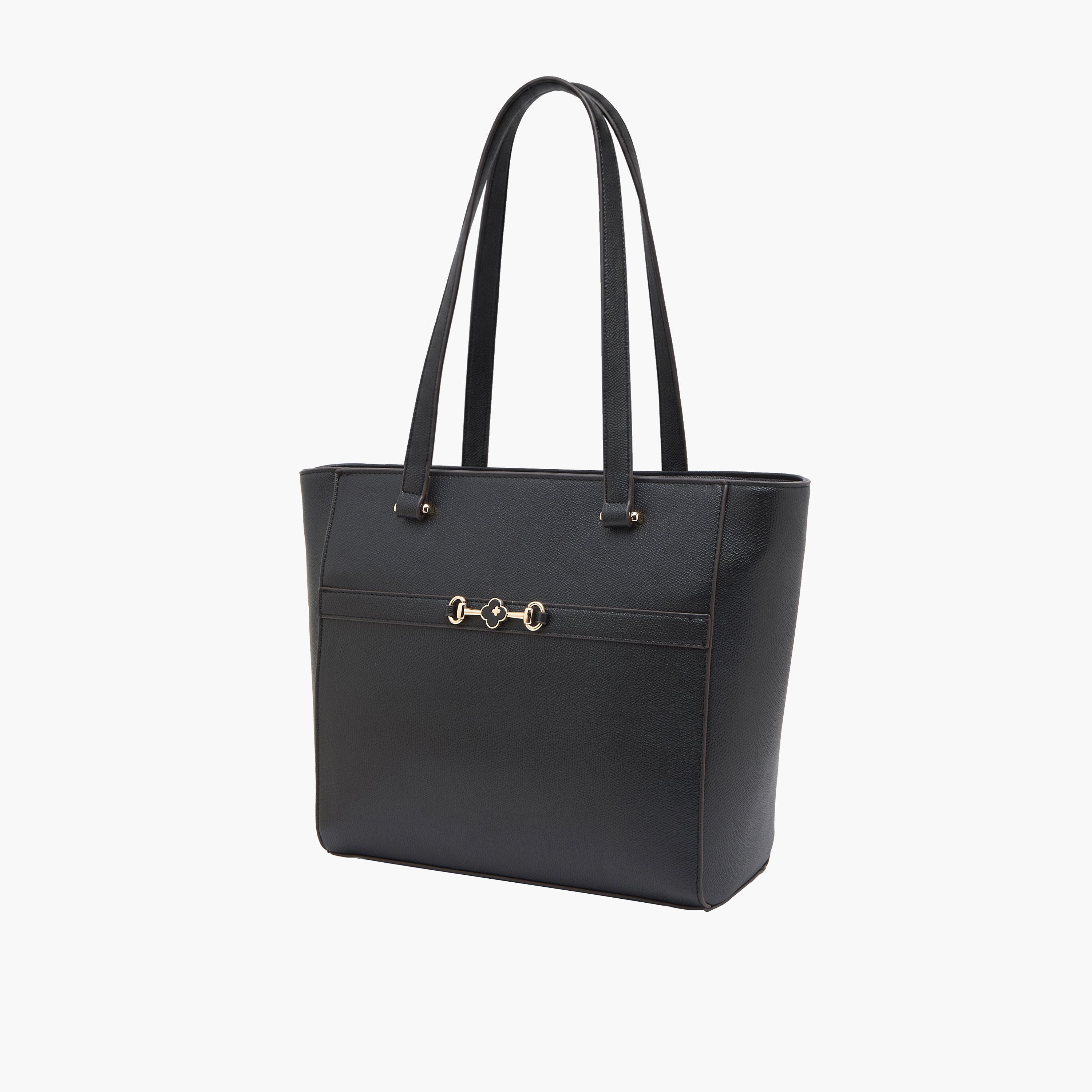 Sasha Metallic Accent Tote Bag with Zip Closure-women-bagsandwallets-handbags-image-2