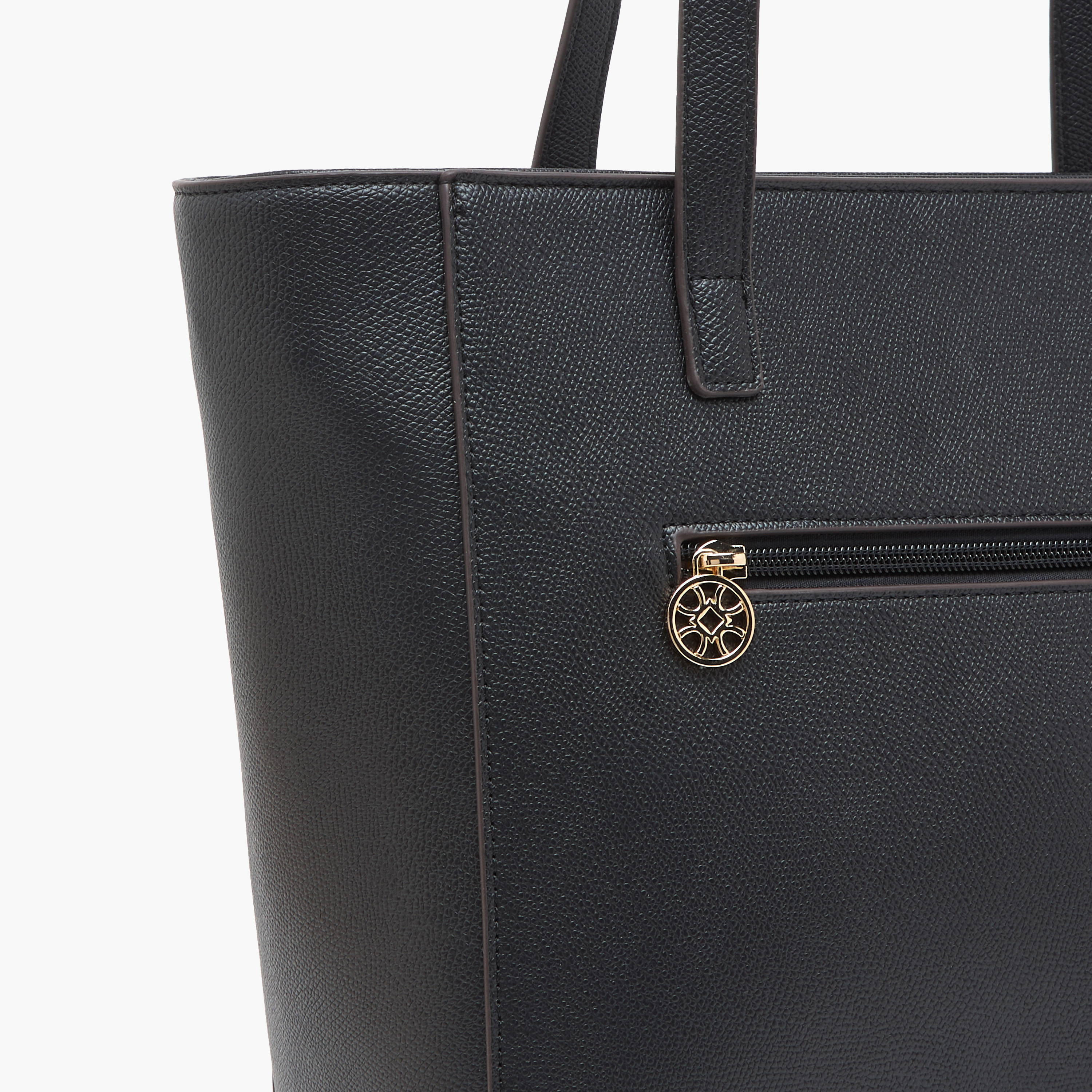 Sasha Metallic Accent Tote Bag with Zip Closure-women-bagsandwallets-handbags-image-5