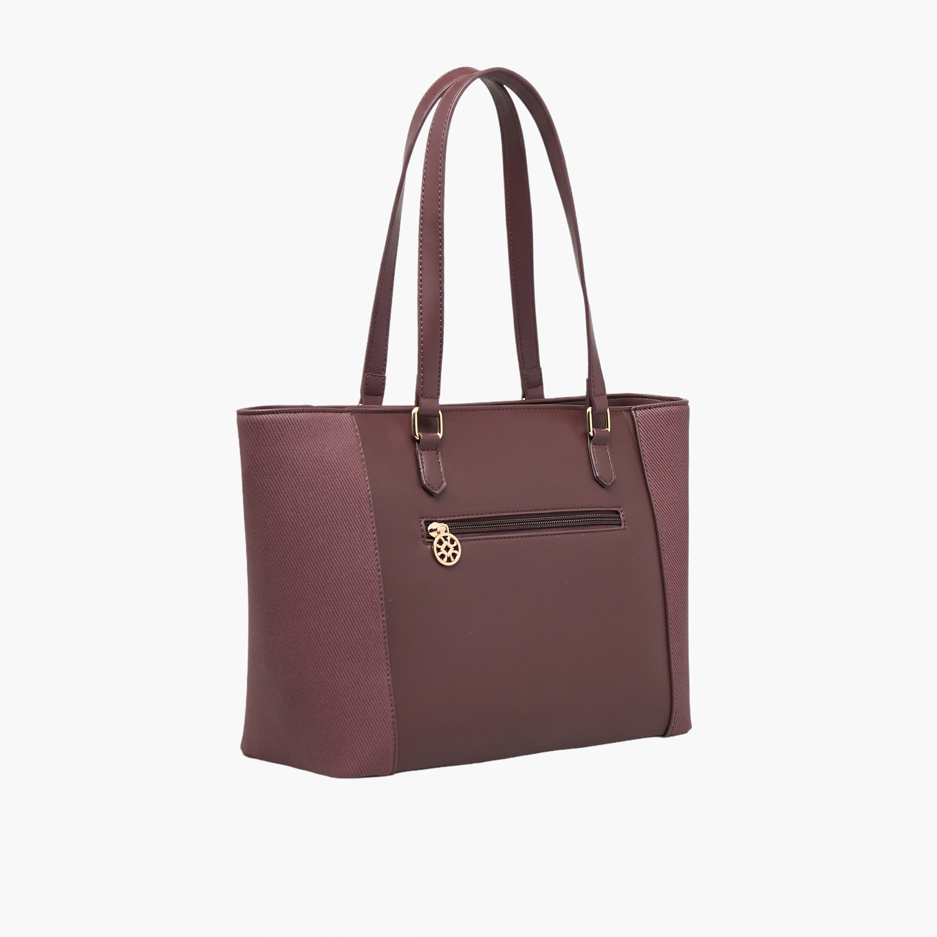 Sasha Textured Tote Bag with Charm-women-bagsandwallets-handbags-image-3