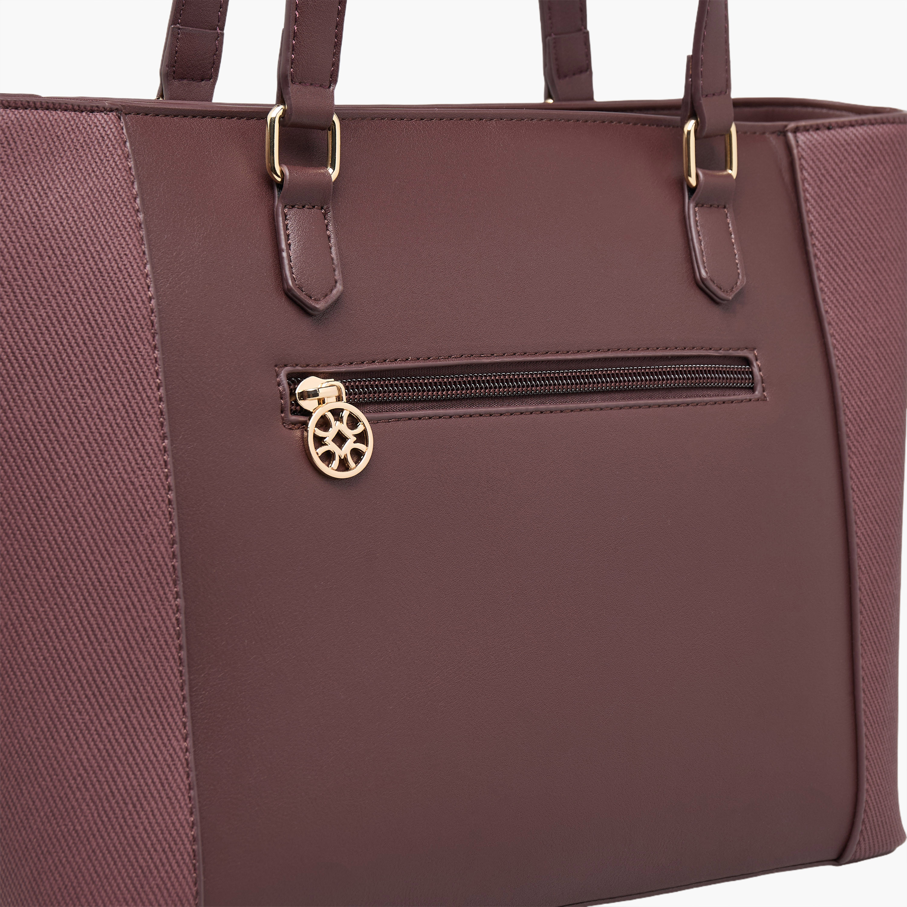 Sasha Textured Tote Bag with Charm-women-bagsandwallets-handbags-image-5