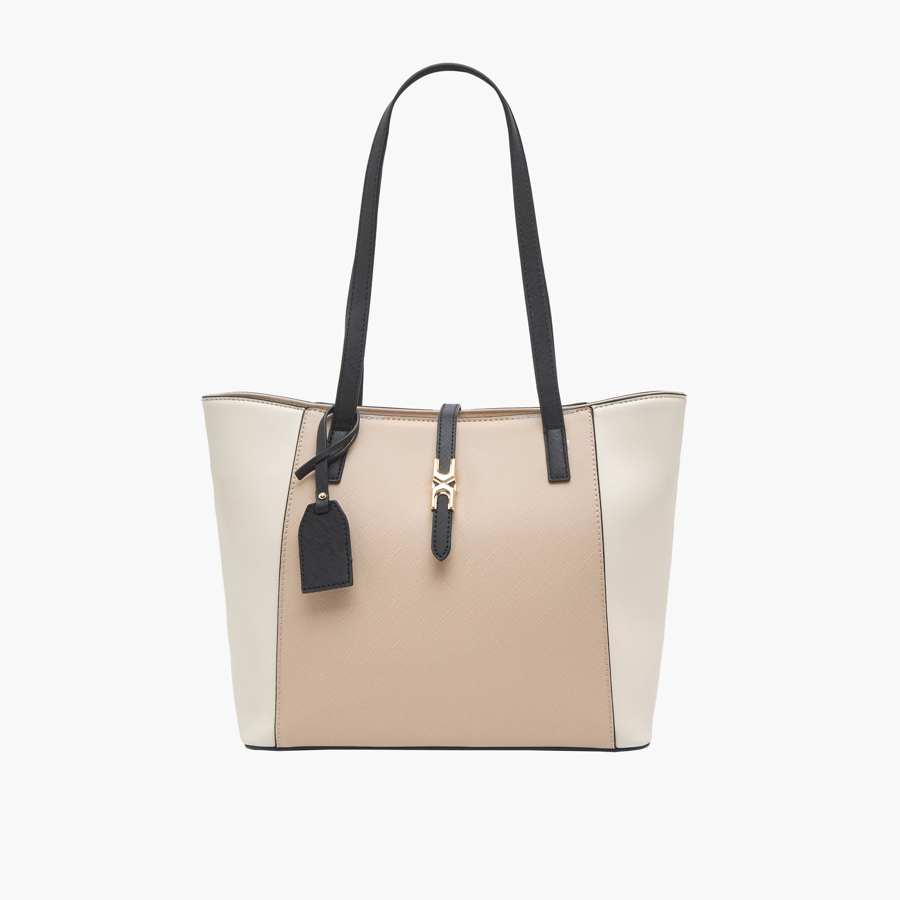 Sasha Panelled Tote Bag with Double Handle-women-bagsandwallets-handbags-image-1