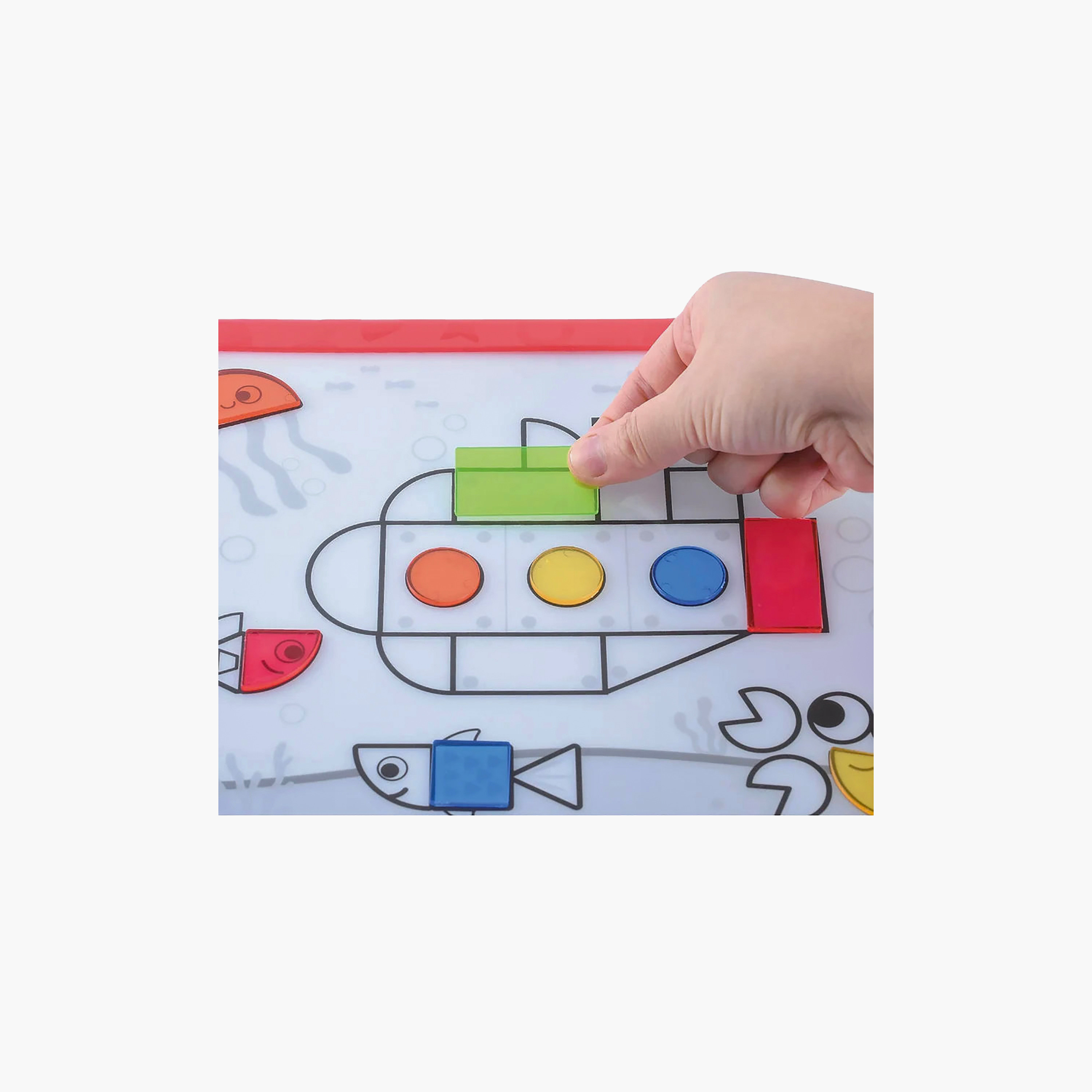 طقم ألعاب صندوق إضاءة بأشكال مضيئة من بلاي جو - 55 قطعة-toys-educational-readingandwriting-image-3