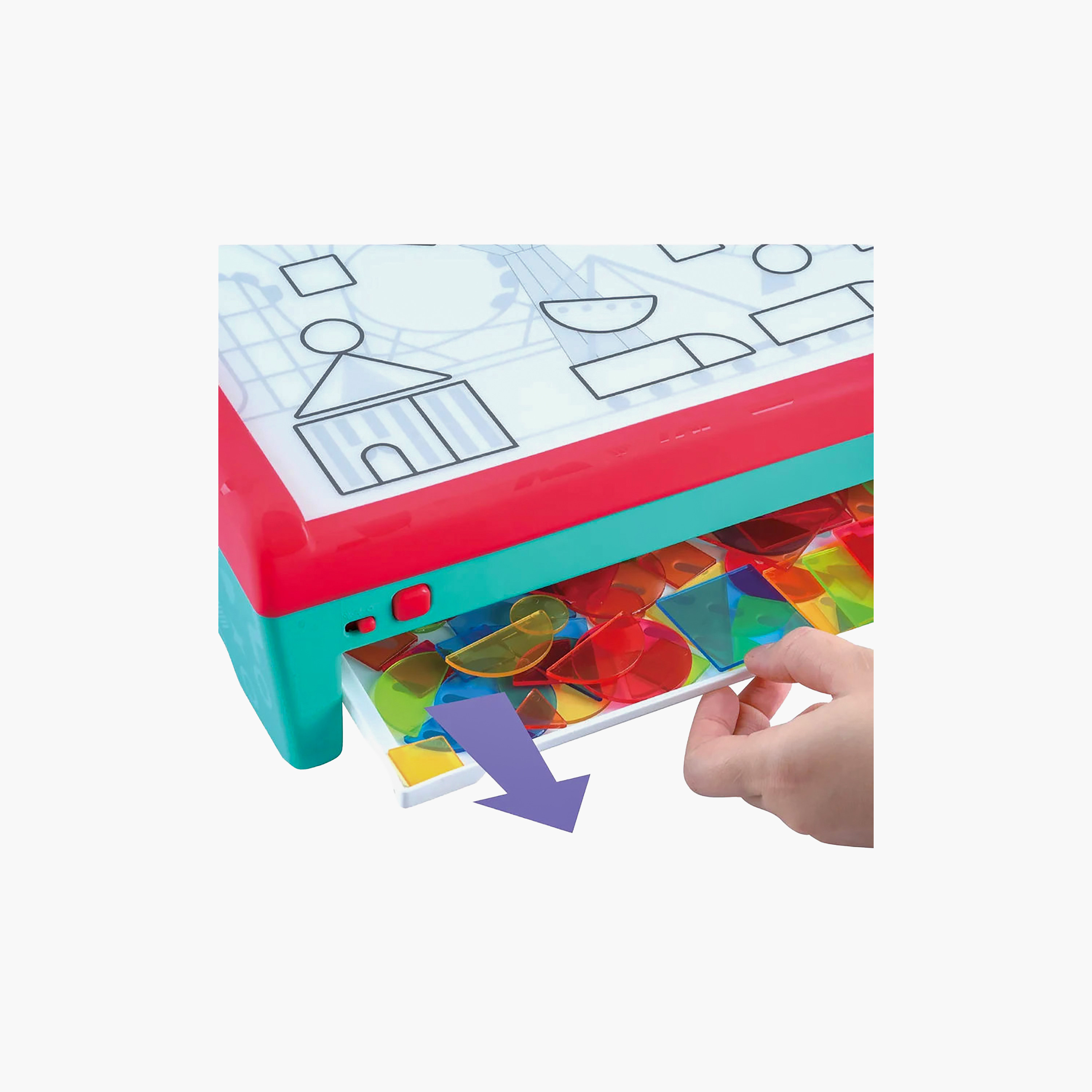 طقم ألعاب صندوق إضاءة بأشكال مضيئة من بلاي جو - 55 قطعة-toys-educational-readingandwriting-image-4