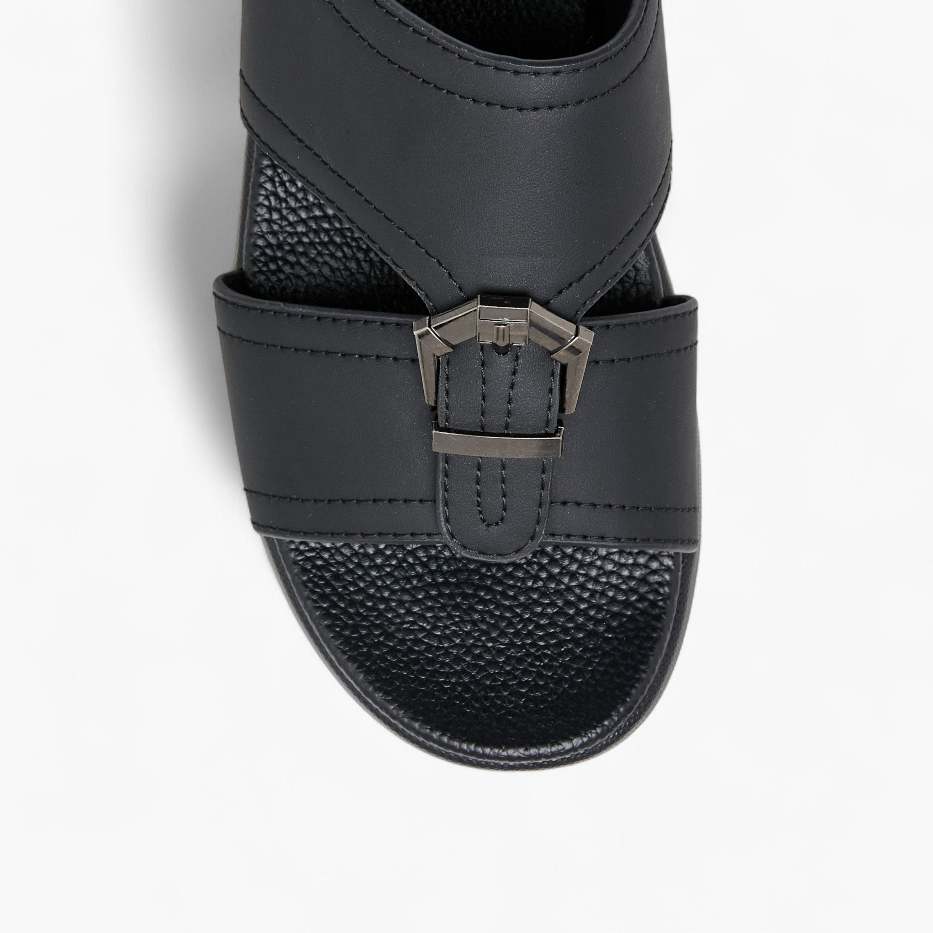 LBL by Shoexpress Buckle Detail Slip-On Comfort Sandals-men-shoes-sandals-image-4