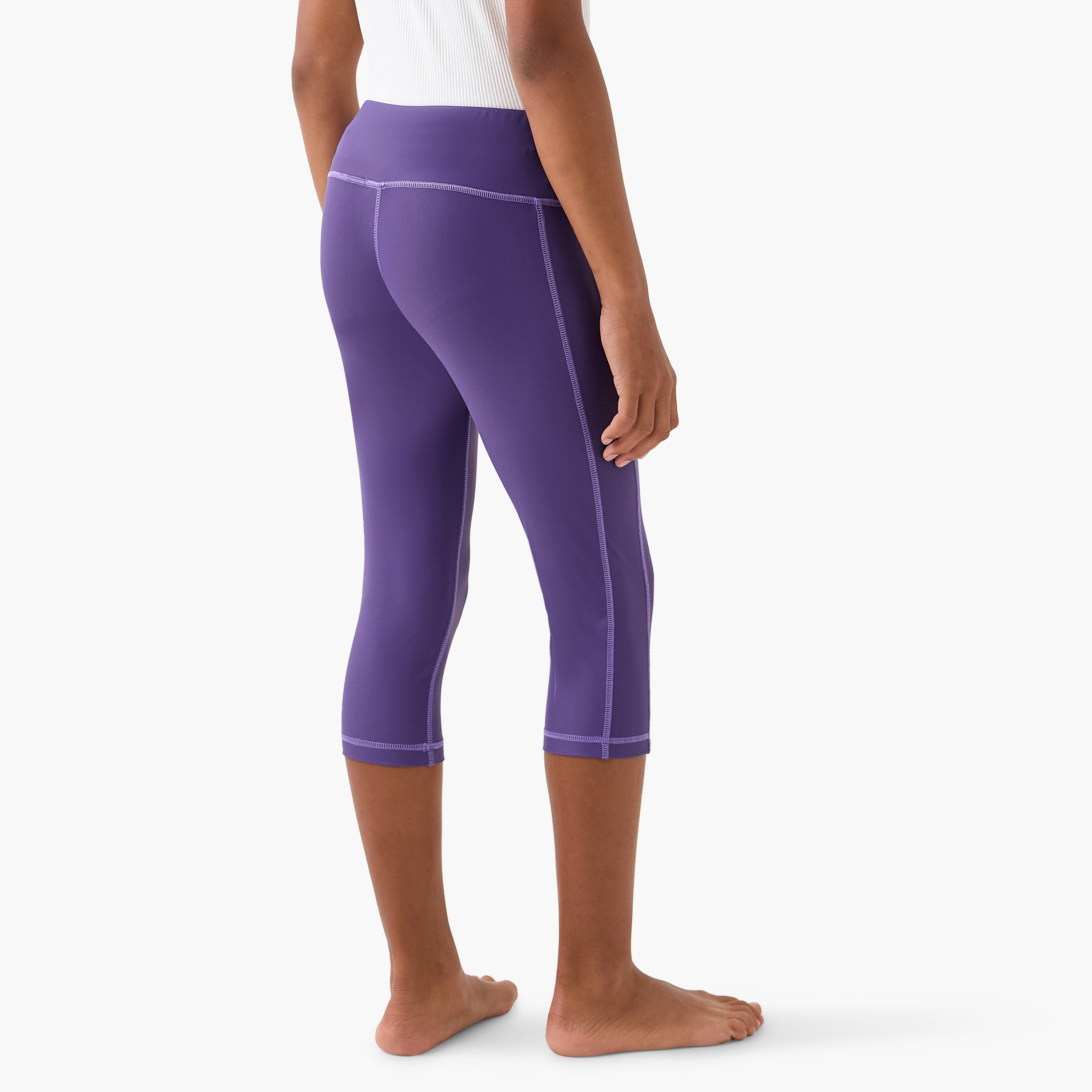 COEGA Girls 3/4 Tights, Purple Blue Tropical-girls-clothing-sportswear-swimwear-image-3