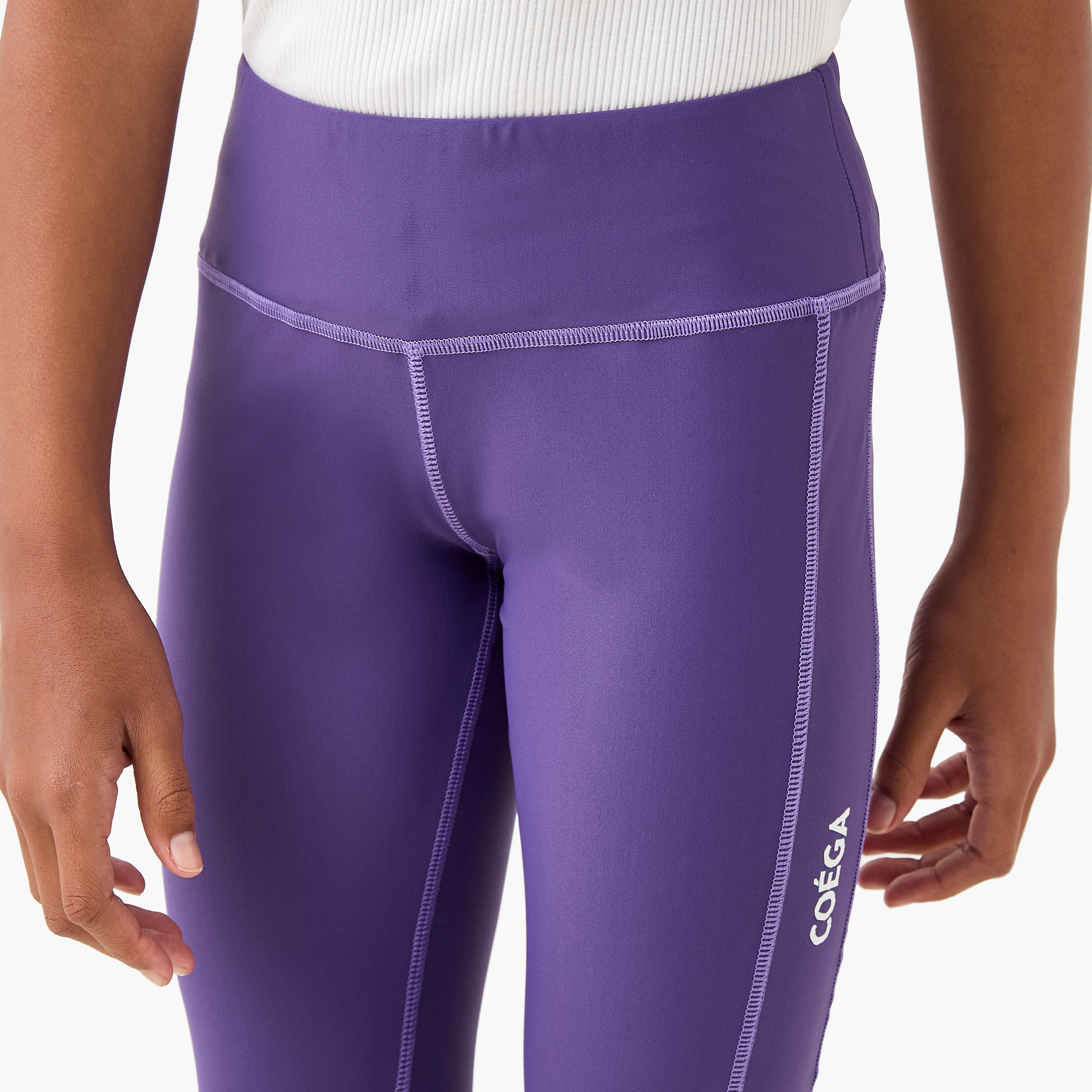 COEGA Girls 3/4 Tights, Purple Blue Tropical-girls-clothing-sportswear-swimwear-image-4