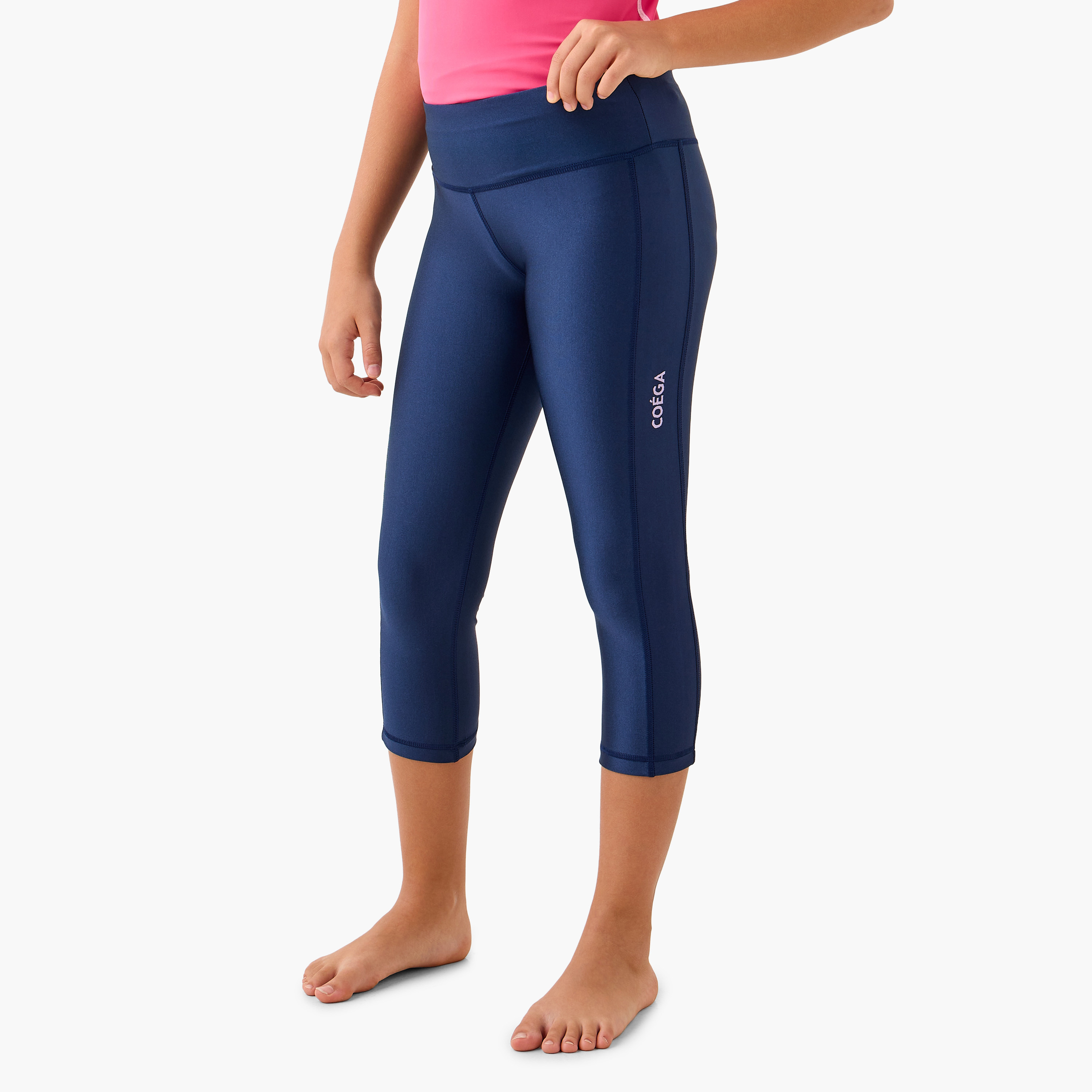كويغا-  ليقنز/فيزون سباحة طول 3/4 للبنات-girls-clothing-sportswear-swimwear-image-1