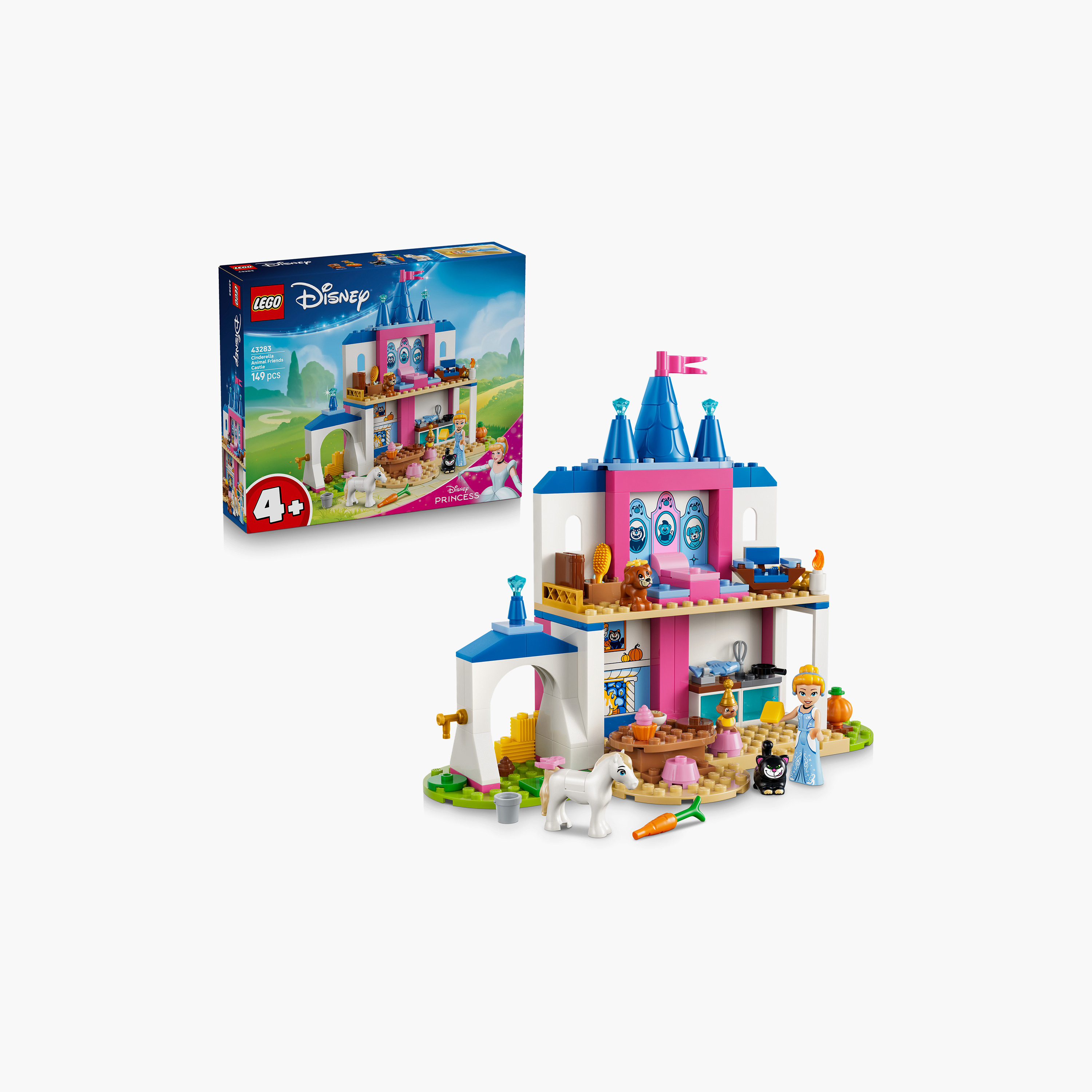 مجموعة ألعاب مكعبات قلعة سندريلا وأصدقاء الحيوانات "ليغو ديزني برنسيس"-toys-buildingblocks-blocks-image-1