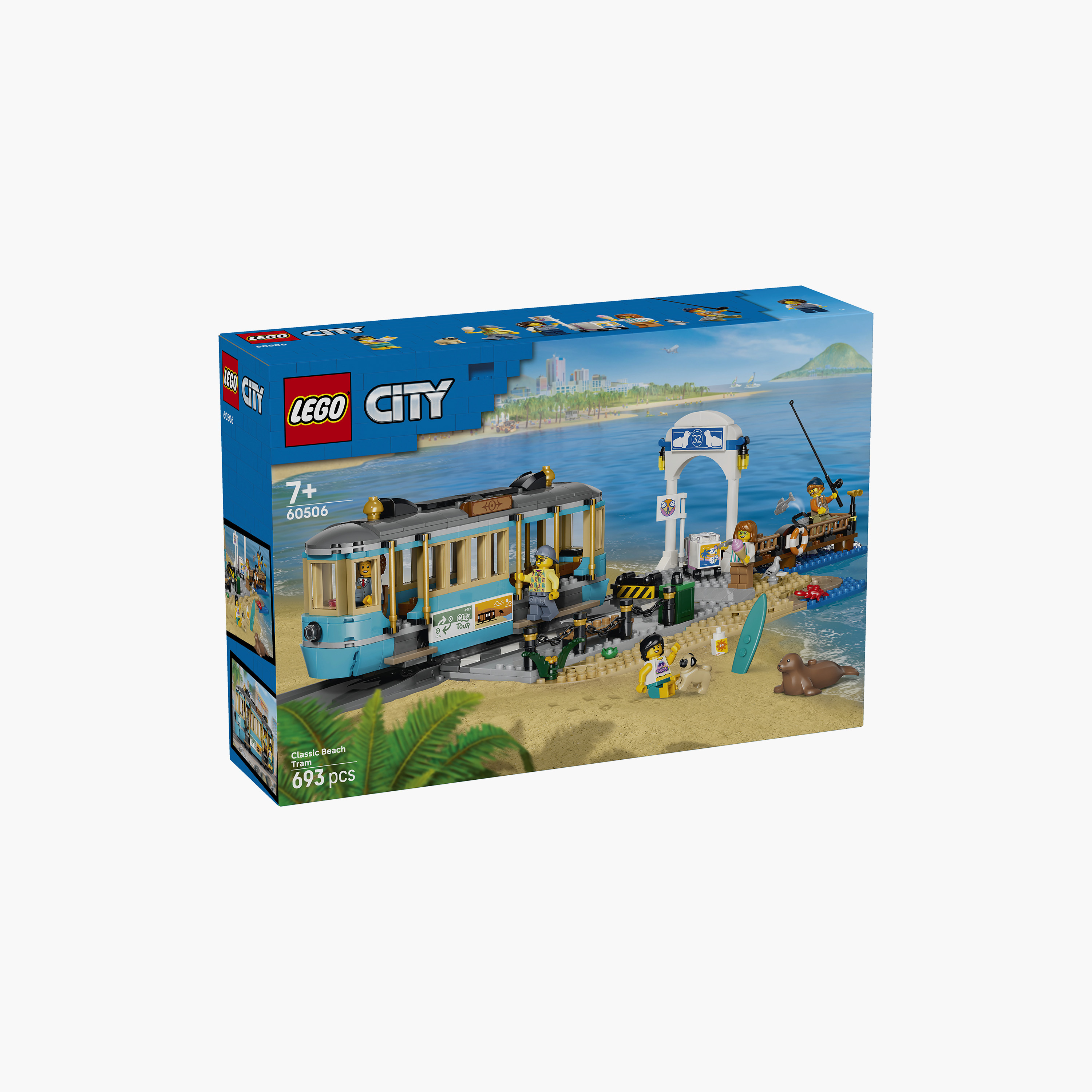 مجموعة ألعاب مكعبات ترام شارع الشاطئ الكلاسيكي "ليغو سيتي"-toys-buildingblocks-blocks-image-6