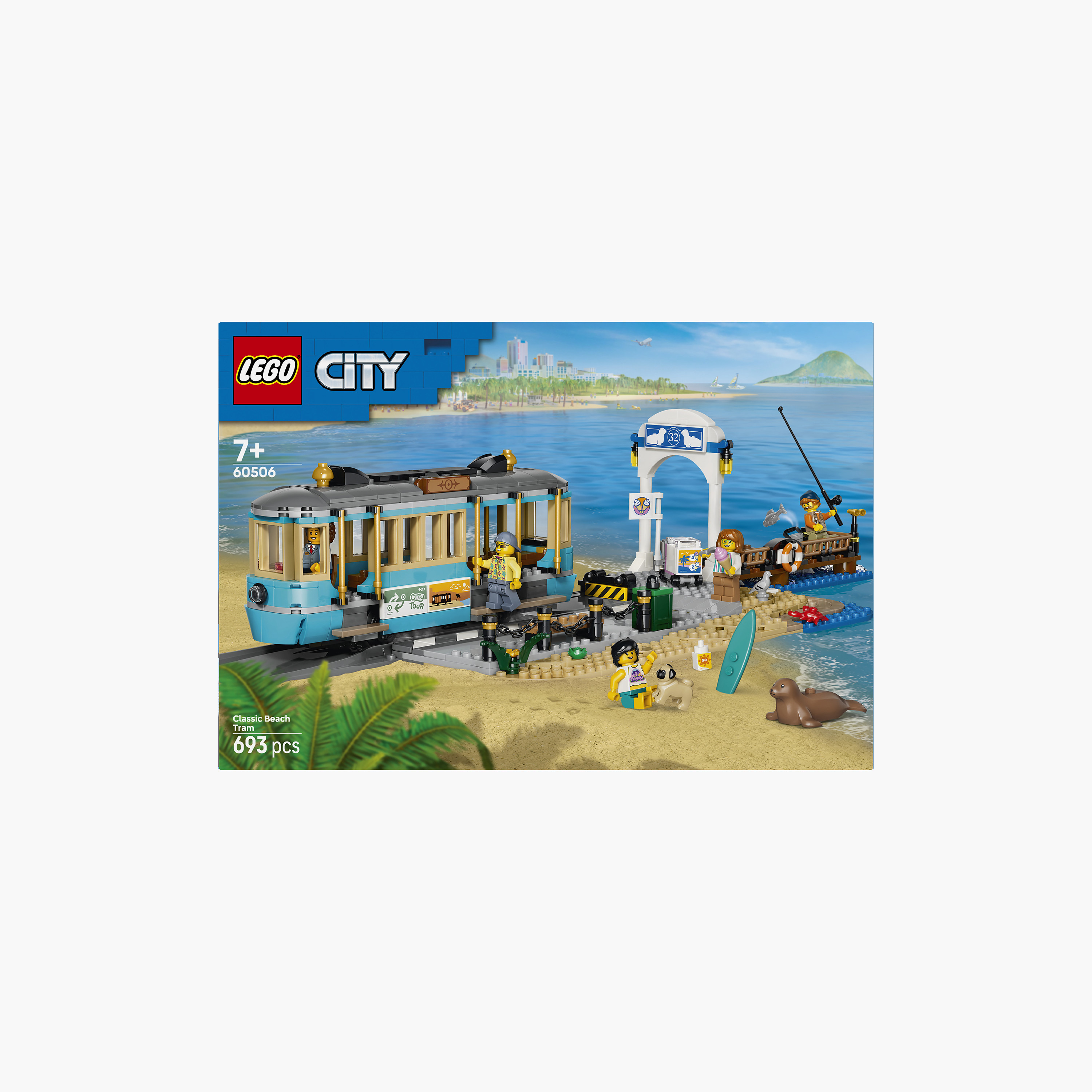 مجموعة ألعاب مكعبات ترام شارع الشاطئ الكلاسيكي "ليغو سيتي"-toys-buildingblocks-blocks-image-7