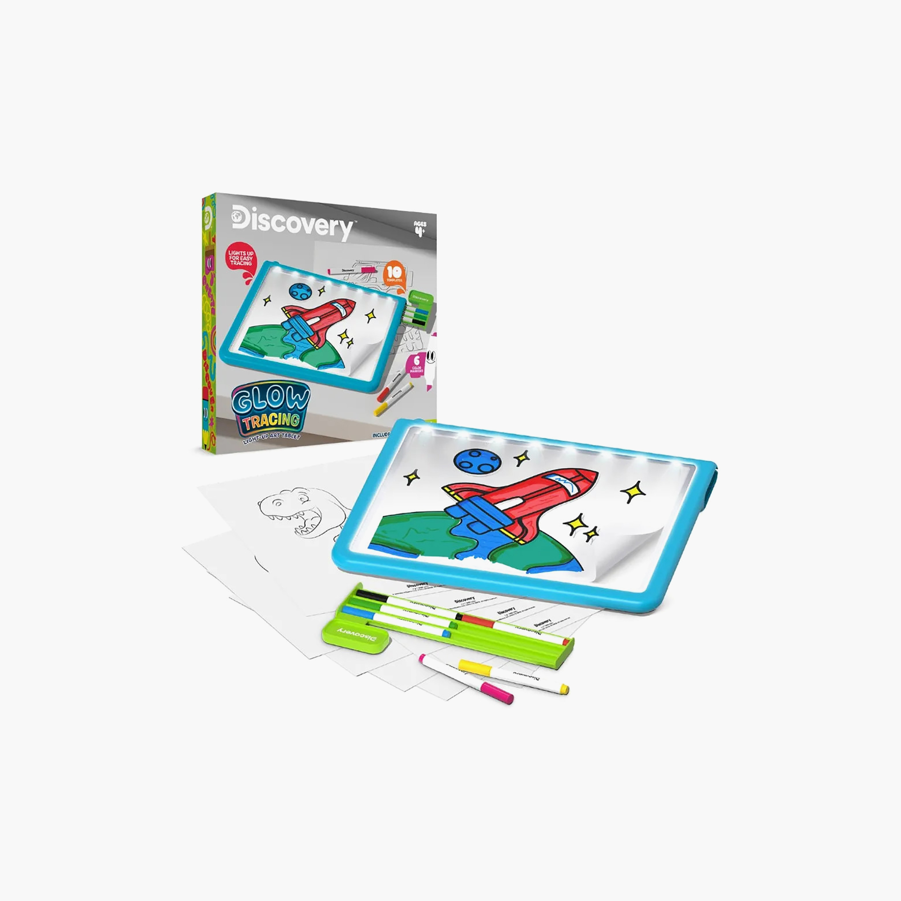 Discovery Glow Tracing Light-Up Art Tablet with Integrated Storage Tray-school-artsandcrafts-image-2