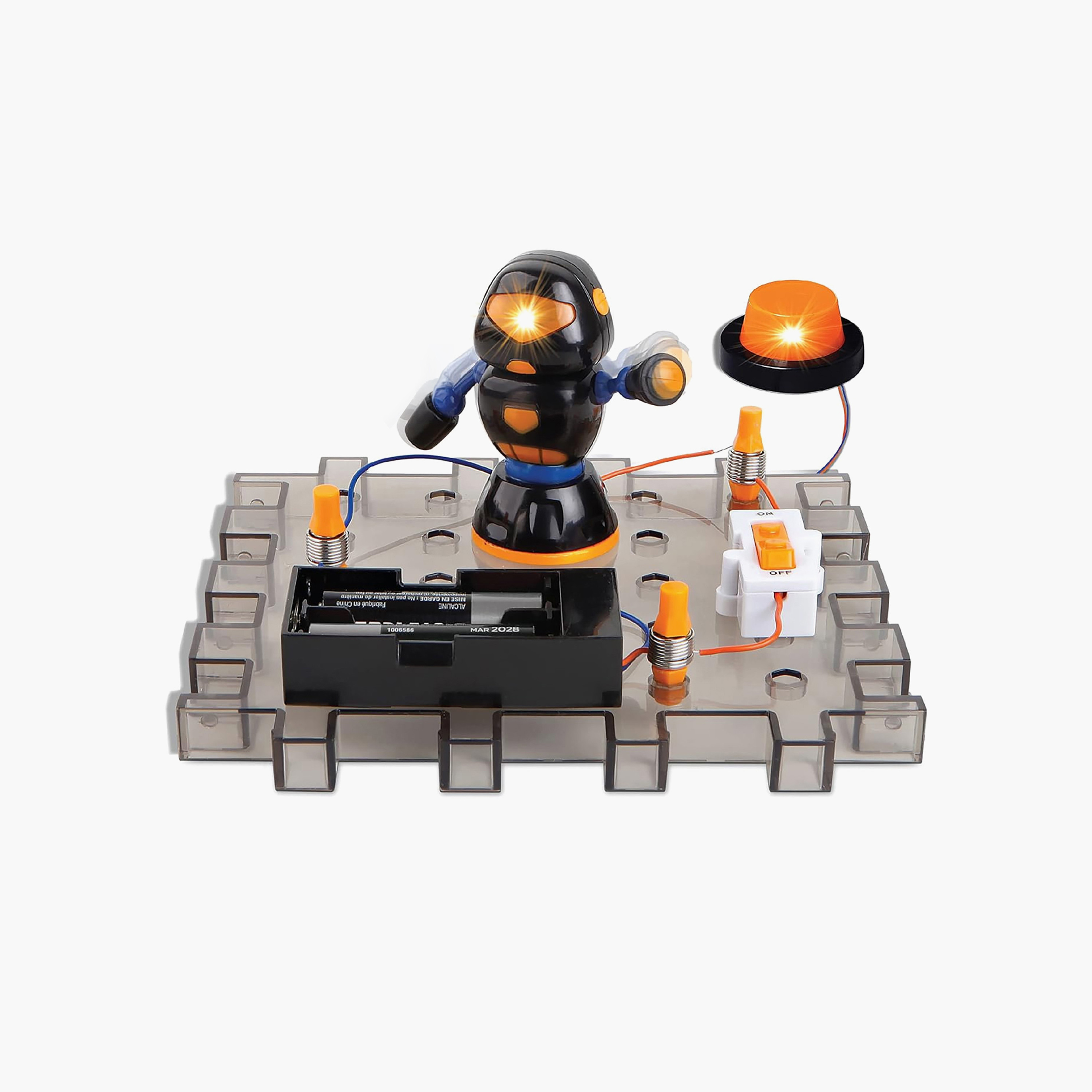 مجموعة تجارب روبوت دوّار بالدوائر الكهربائية من ديسكفري أكشن-toys-educational-stemtoys-image-1