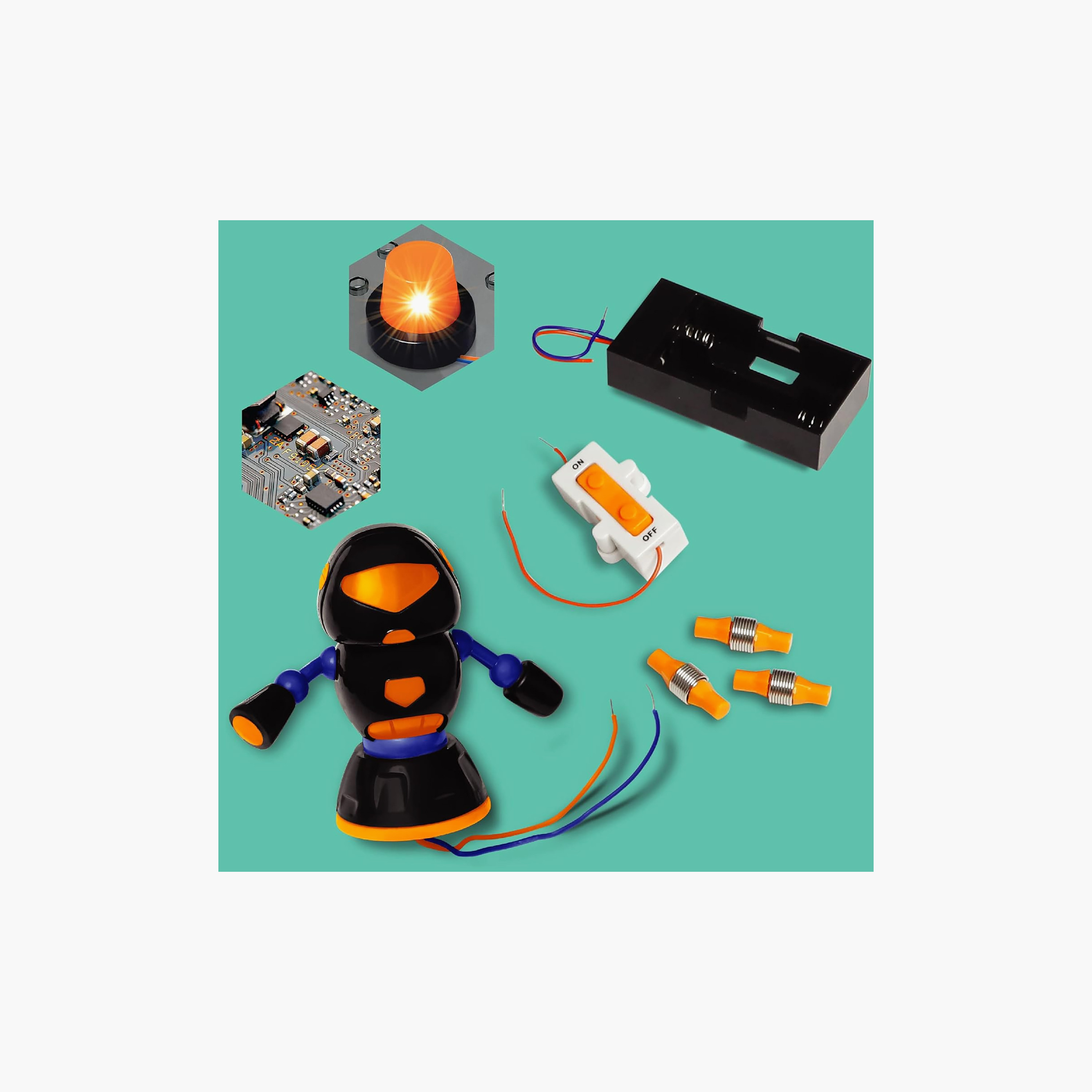 مجموعة تجارب روبوت دوّار بالدوائر الكهربائية من ديسكفري أكشن-toys-educational-stemtoys-image-3