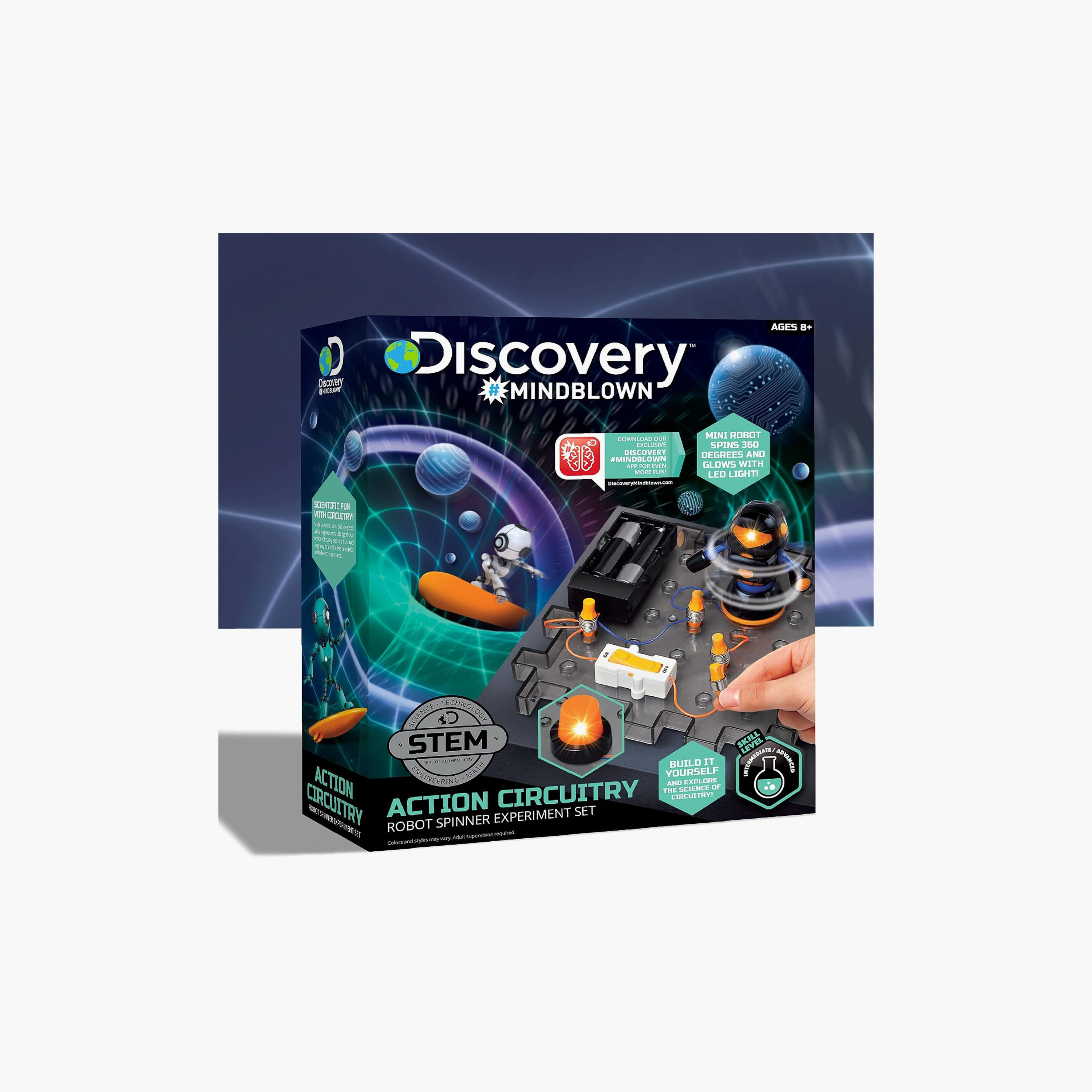مجموعة تجارب روبوت دوّار بالدوائر الكهربائية من ديسكفري أكشن-toys-educational-stemtoys-image-4