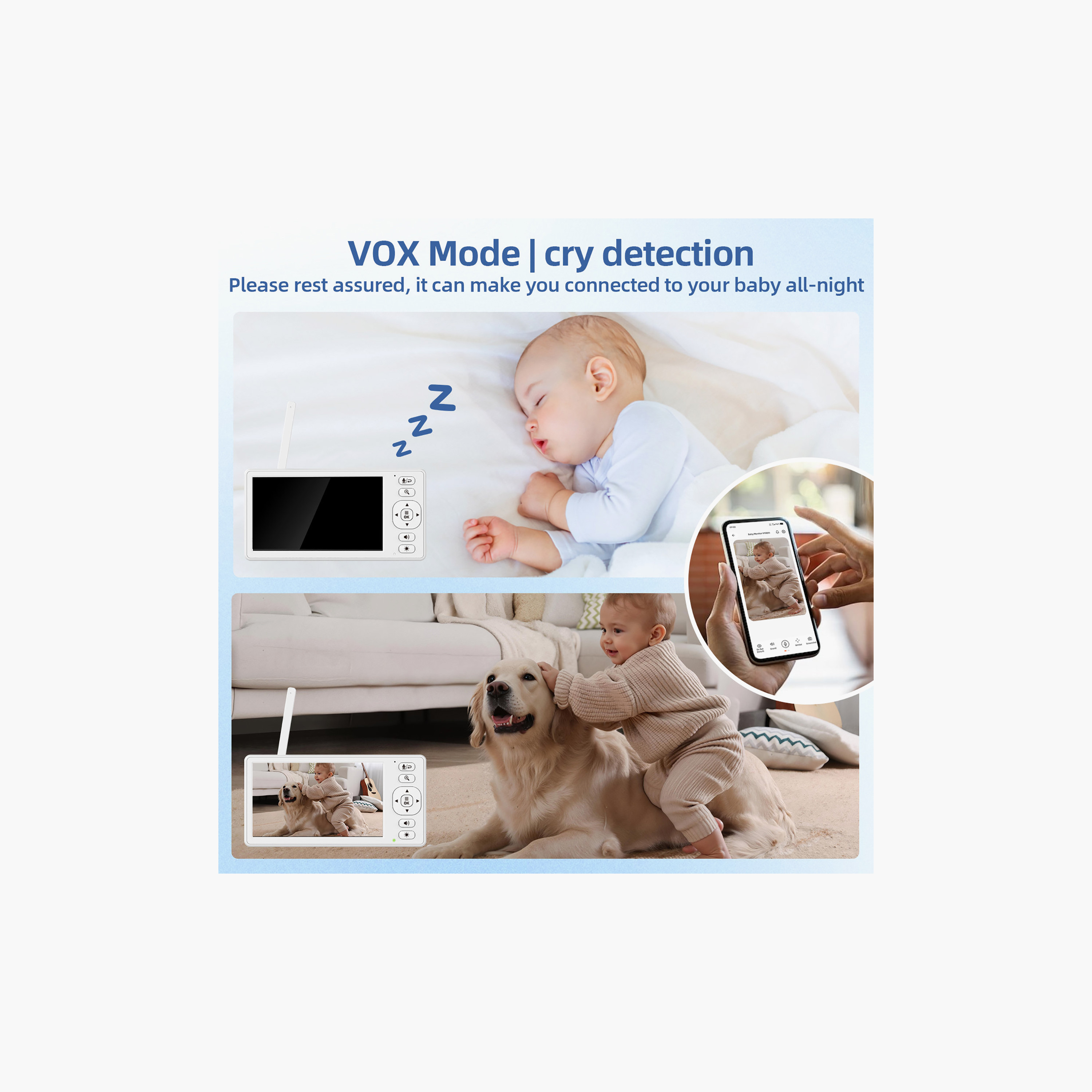 Hellobaby Smart Wi-Fi Dual-Mode Baby Monitor with HD IPS Display-baby-healthandsafety-babymonitors-image-2