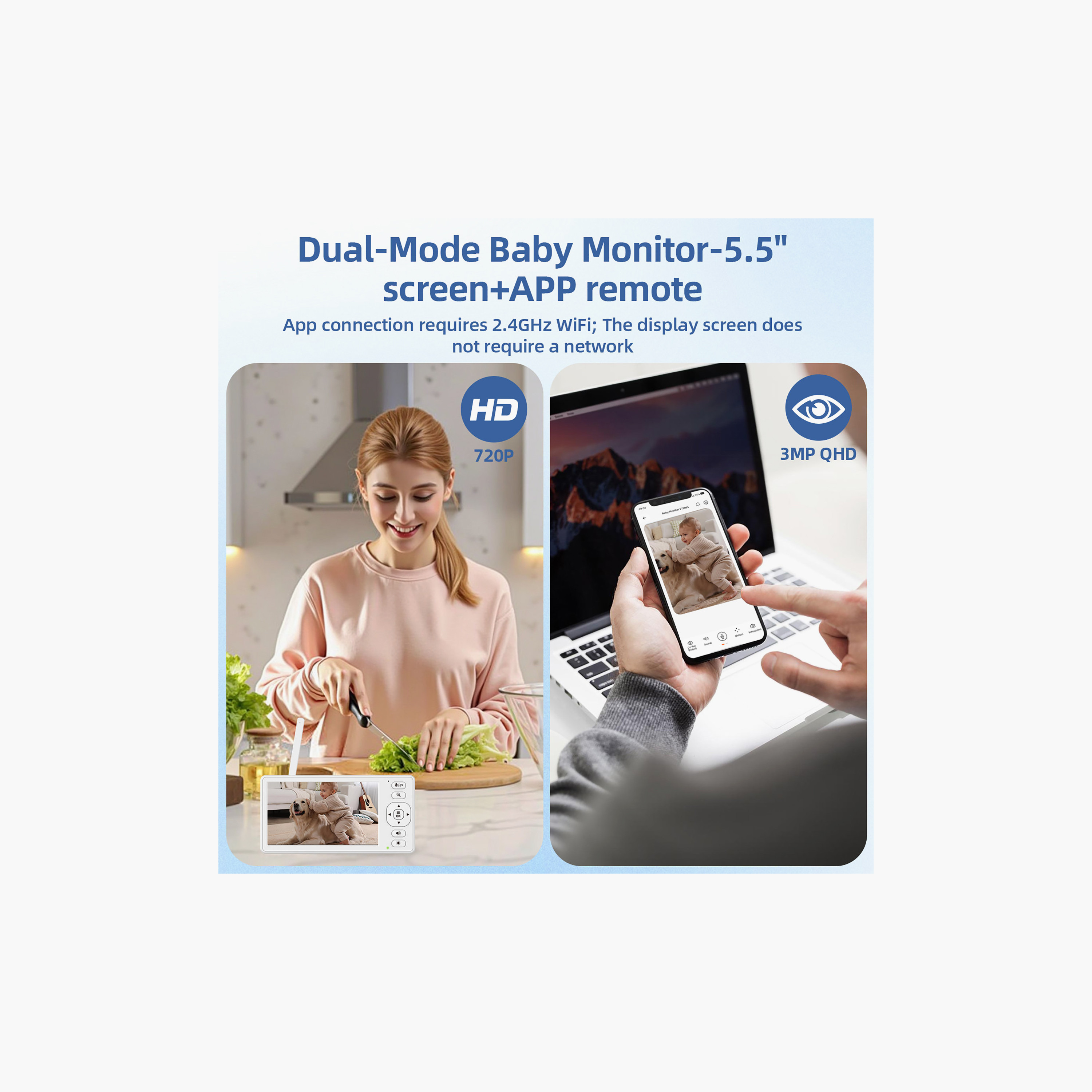 Hellobaby Smart Wi-Fi Dual-Mode Baby Monitor with HD IPS Display-baby-healthandsafety-babymonitors-image-4