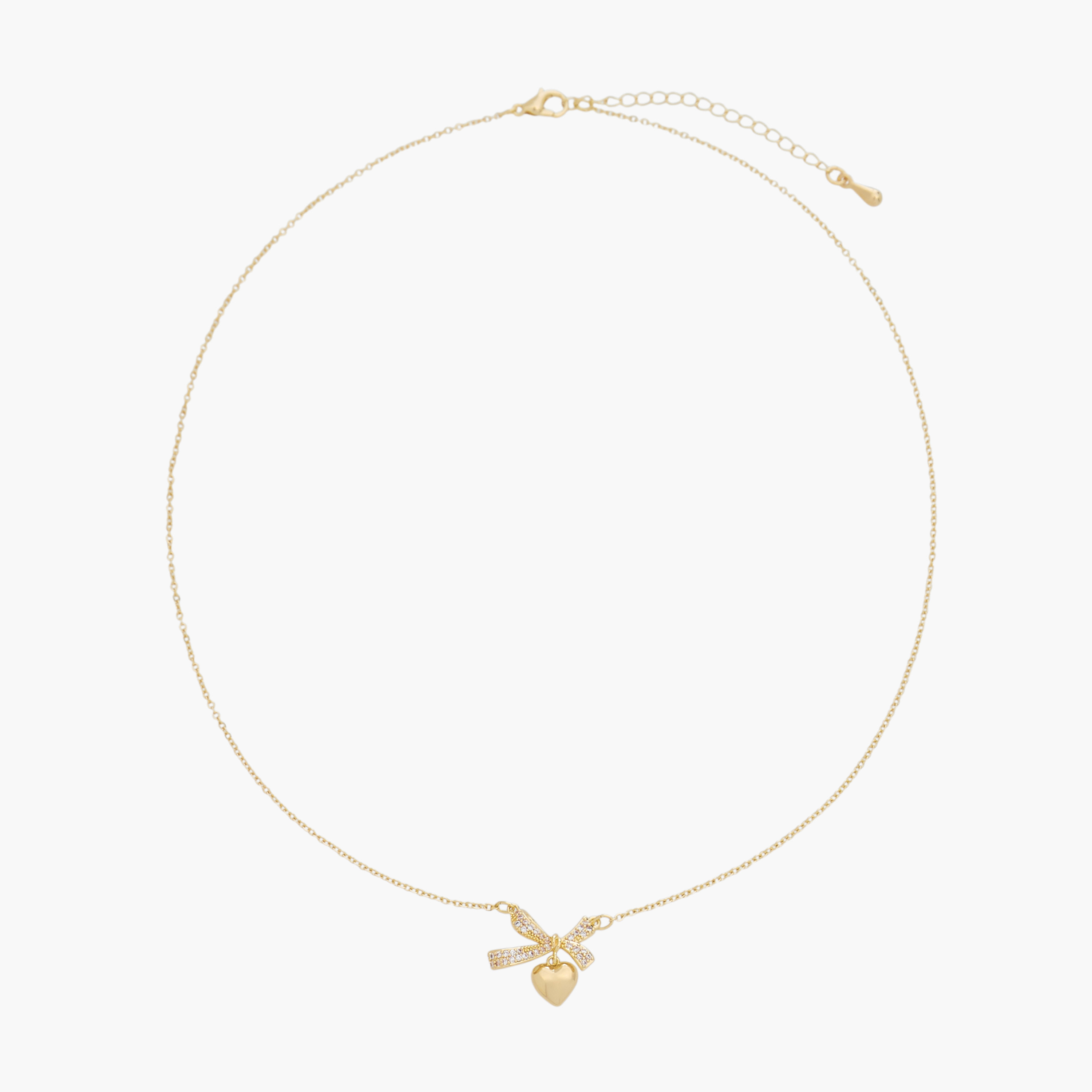 عقد بلون ذهبي بدلاية مزينة بمكعب زيركون-women-watchesandjewellery-jewellery-necklacesandpendants-image-1