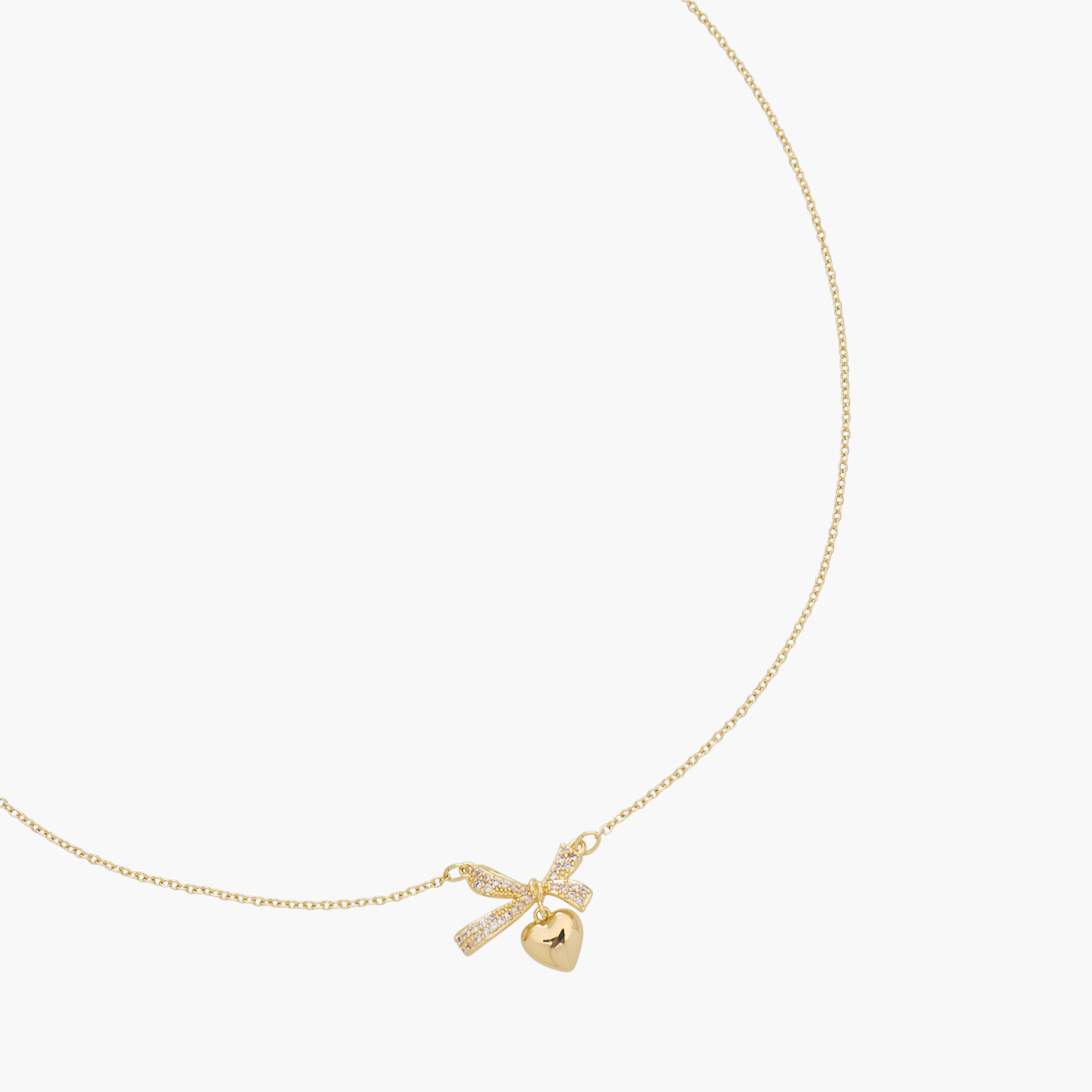 عقد بلون ذهبي بدلاية مزينة بمكعب زيركون-women-watchesandjewellery-jewellery-necklacesandpendants-image-2