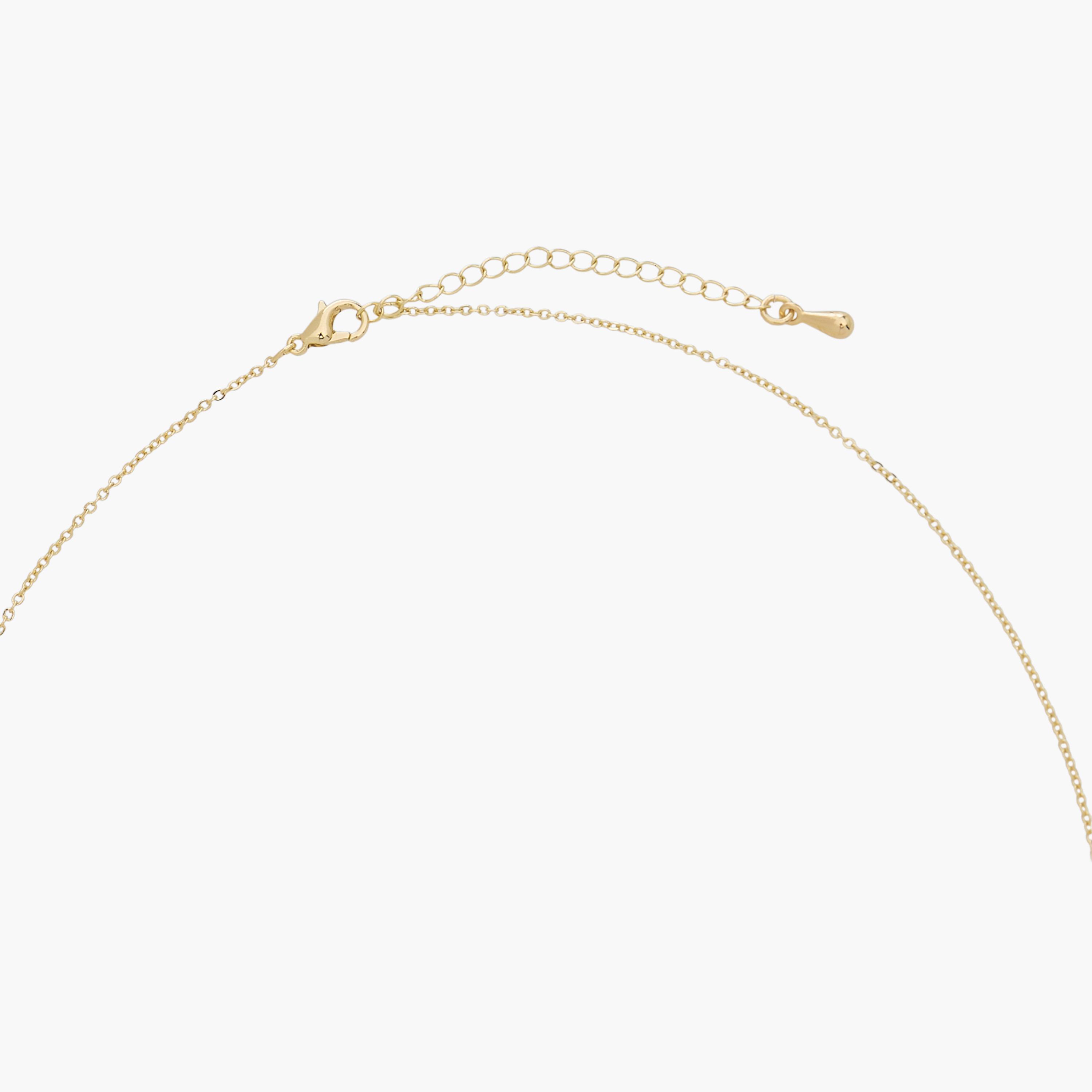 عقد بلون ذهبي بدلاية مزينة بمكعب زيركون-women-watchesandjewellery-jewellery-necklacesandpendants-image-3