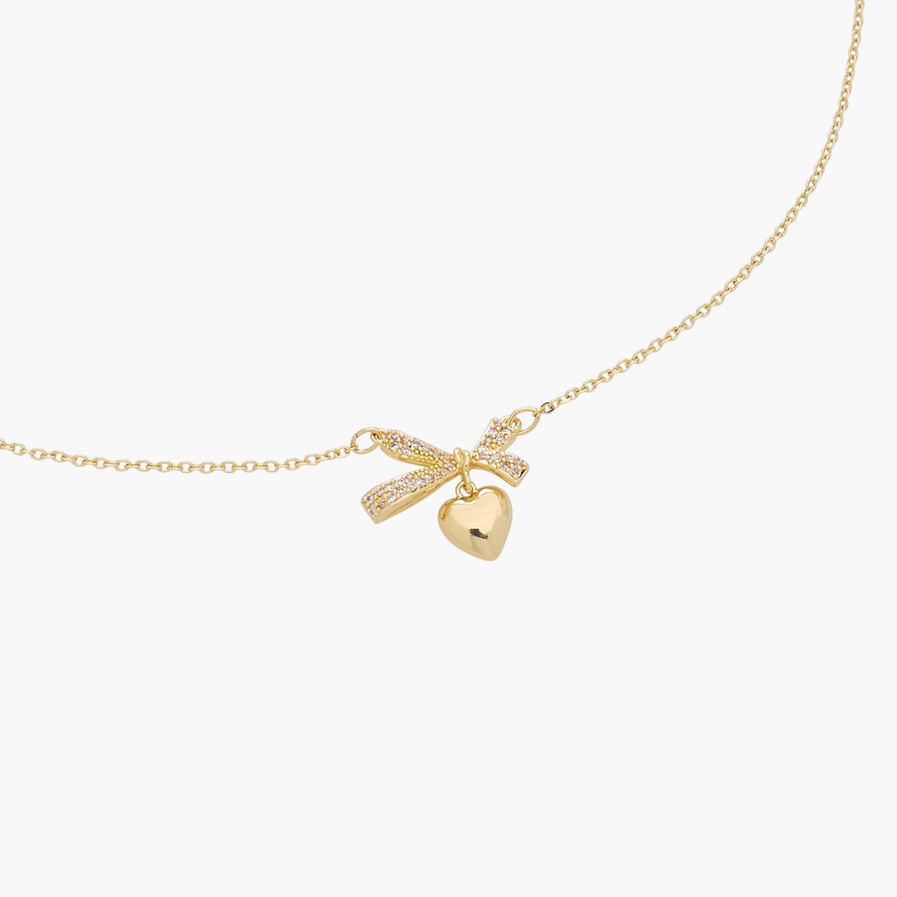 عقد بلون ذهبي بدلاية مزينة بمكعب زيركون-women-watchesandjewellery-jewellery-necklacesandpendants-image-4