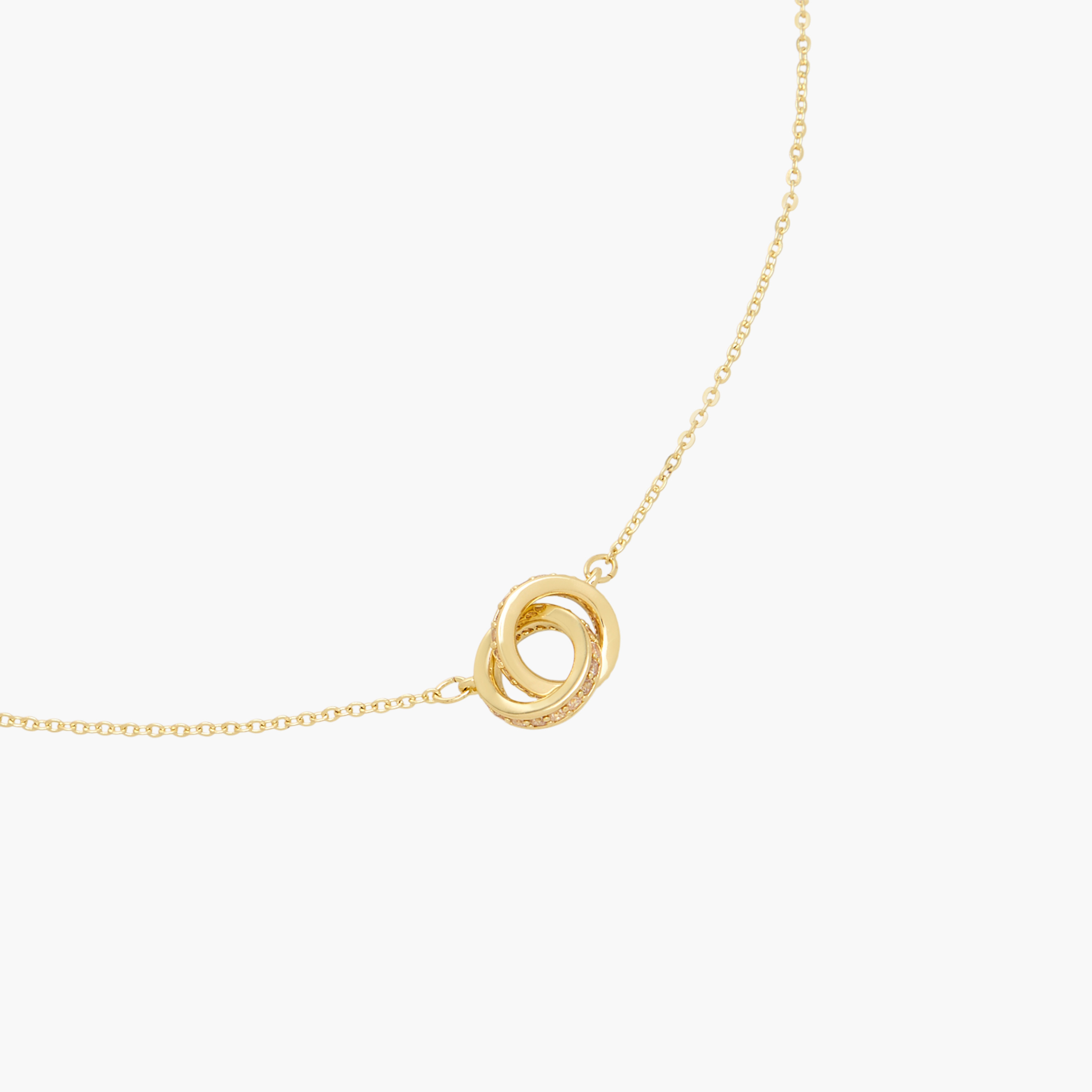 Gold Tone Necklace with Cubic Zirconia Embellishment-women-watchesandjewellery-jewellery-necklacesandpendants-image-2
