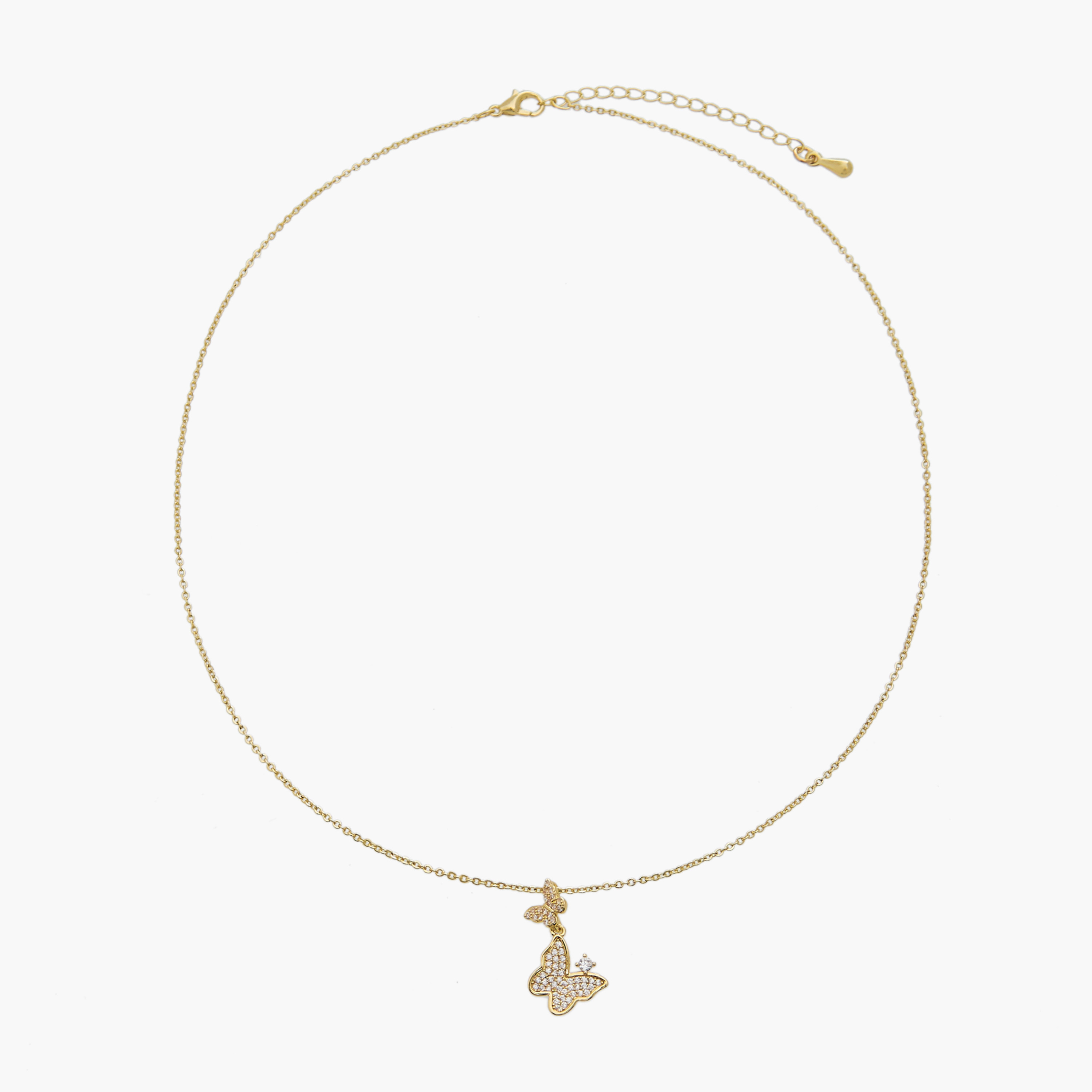 Set of 2 - Embellished Butterfly Necklace and Earrings-girls-accessories-jewellery-image-2
