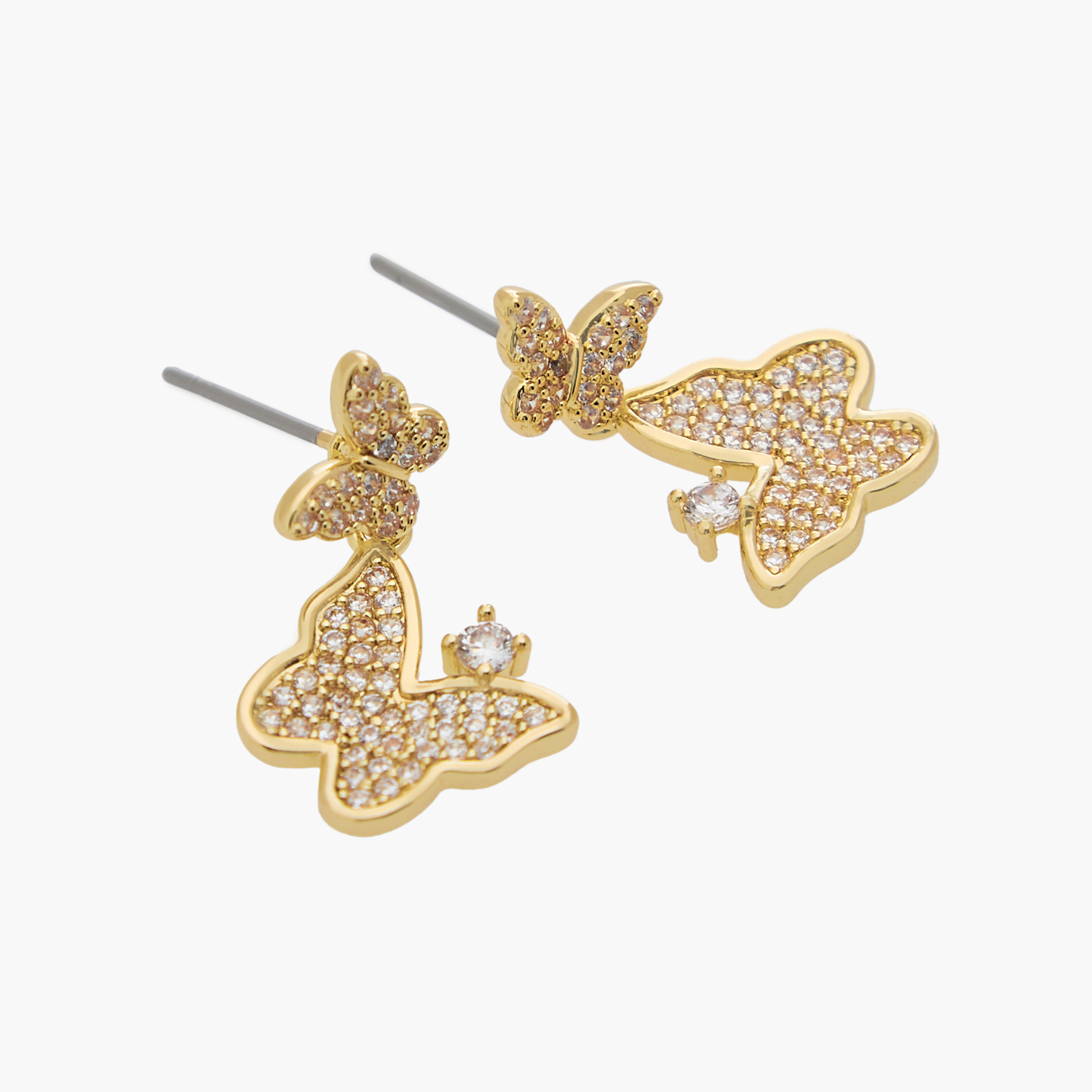 Set of 2 - Embellished Butterfly Necklace and Earrings-girls-accessories-jewellery-image-5