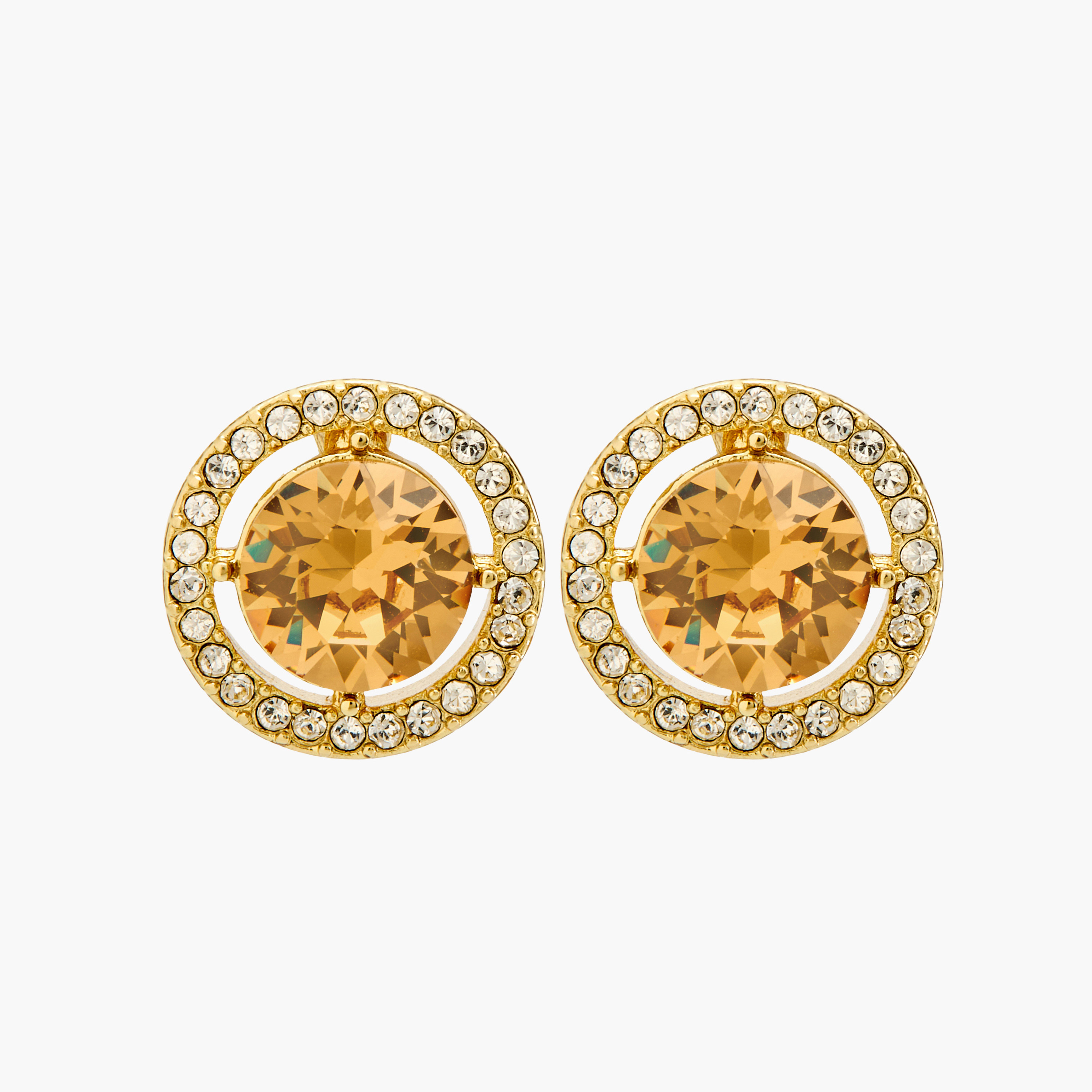 Swarovski Crystal Stud Earrings with Pushback Closure-women-watchesandjewellery-jewellery-earrings-image-1