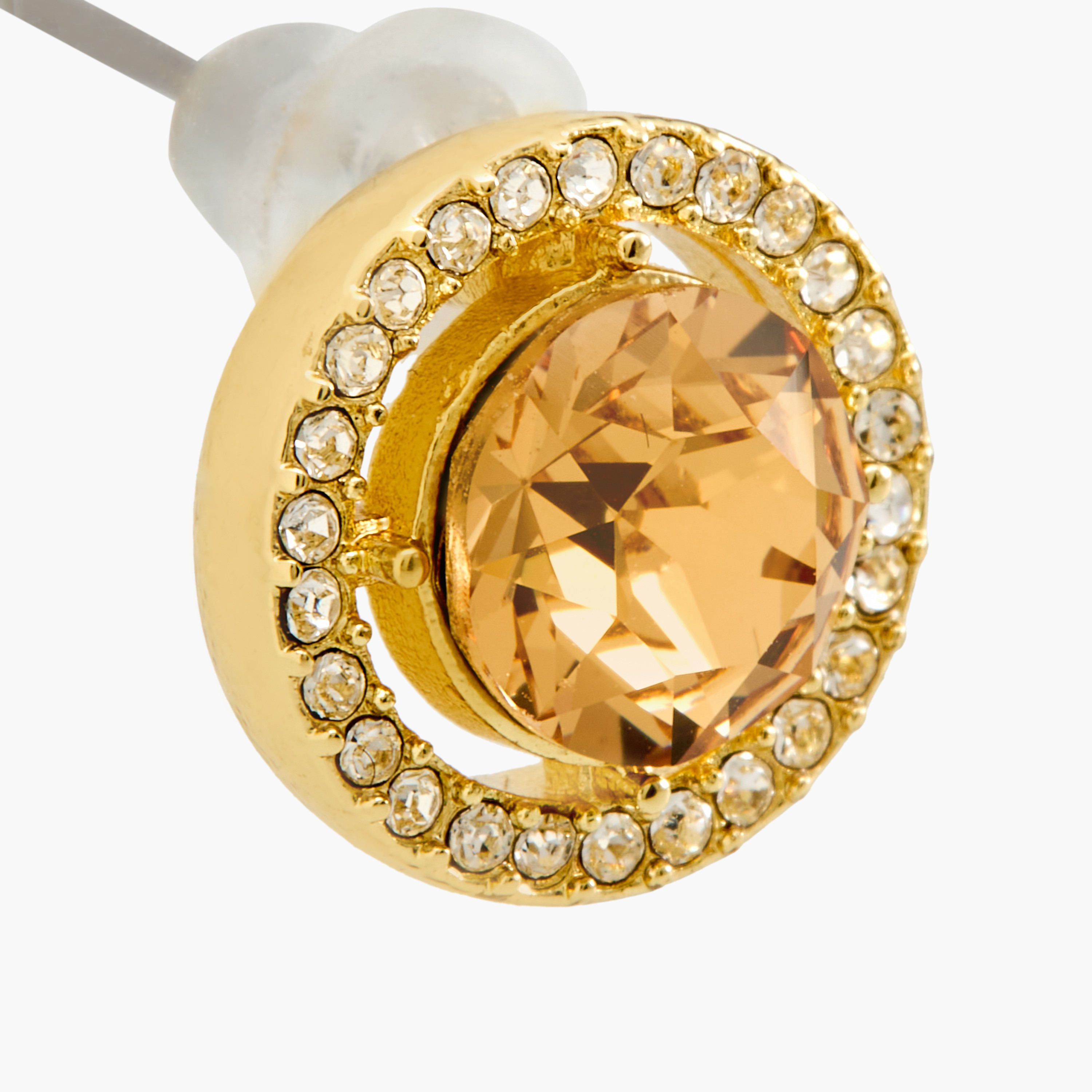 Swarovski Crystal Stud Earrings with Pushback Closure-women-watchesandjewellery-jewellery-earrings-image-3
