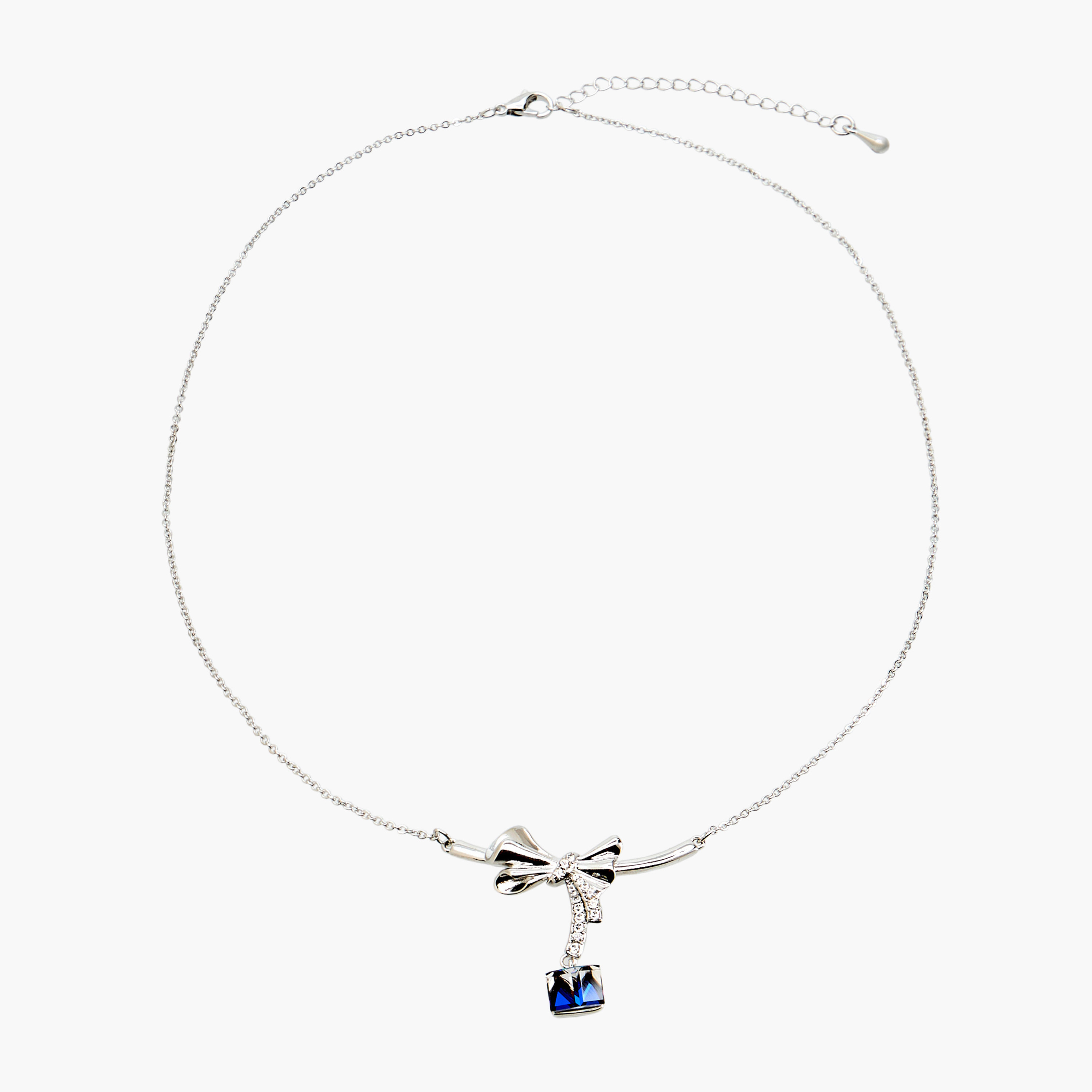 Swarovski Pendant Necklace with Bow Design-women-watchesandjewellery-jewellery-necklacesandpendants-image-1