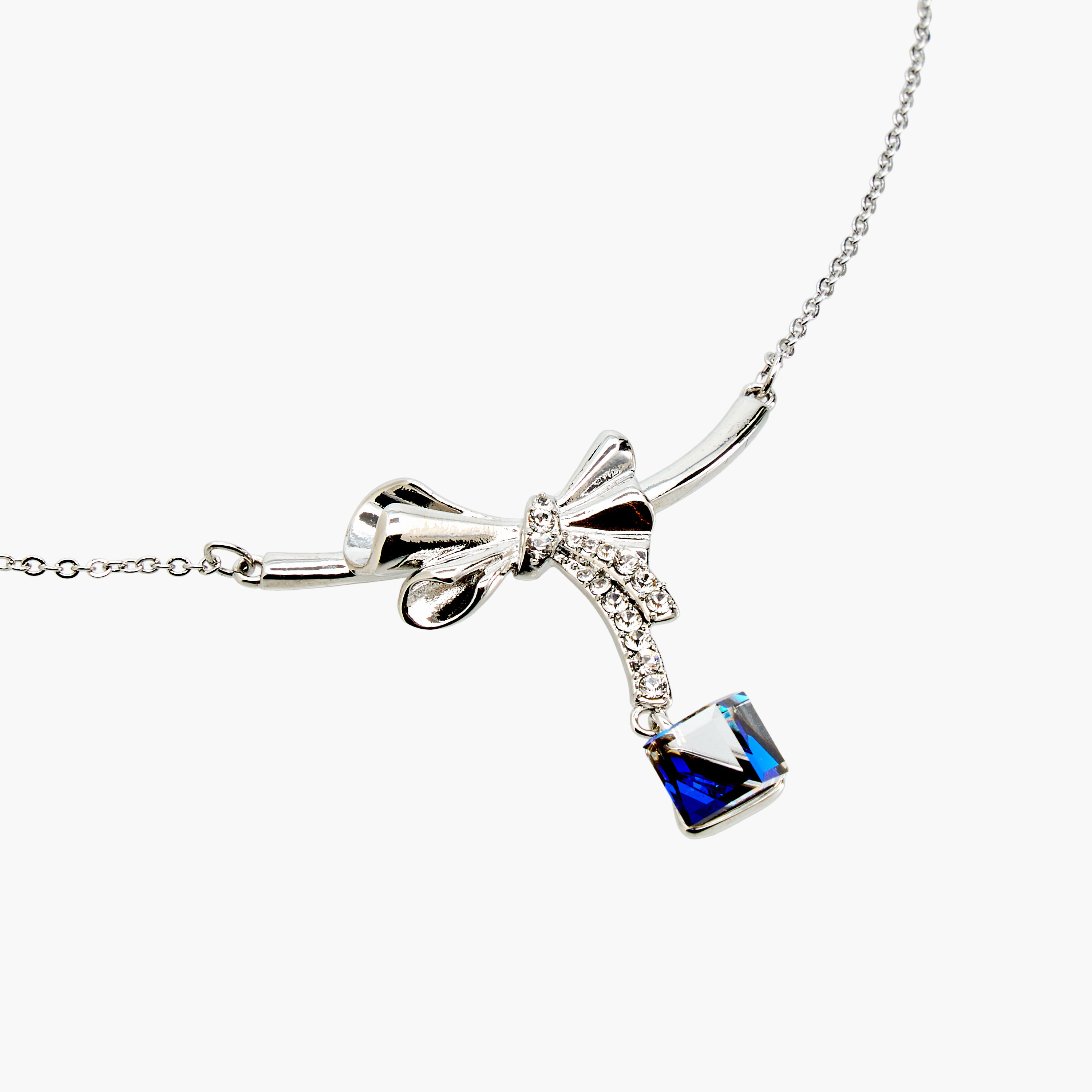 Swarovski Pendant Necklace with Bow Design-women-watchesandjewellery-jewellery-necklacesandpendants-image-3