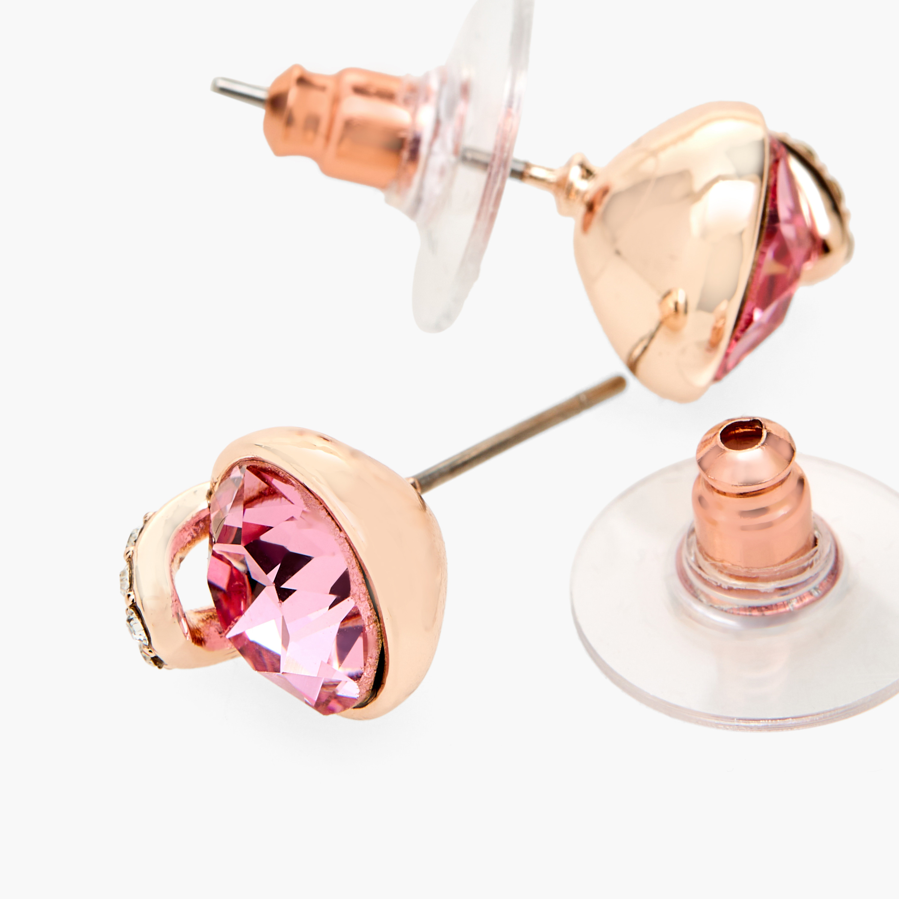 Embellished Stud Earrings with Pushback Closure-women-watchesandjewellery-jewellery-earrings-image-3