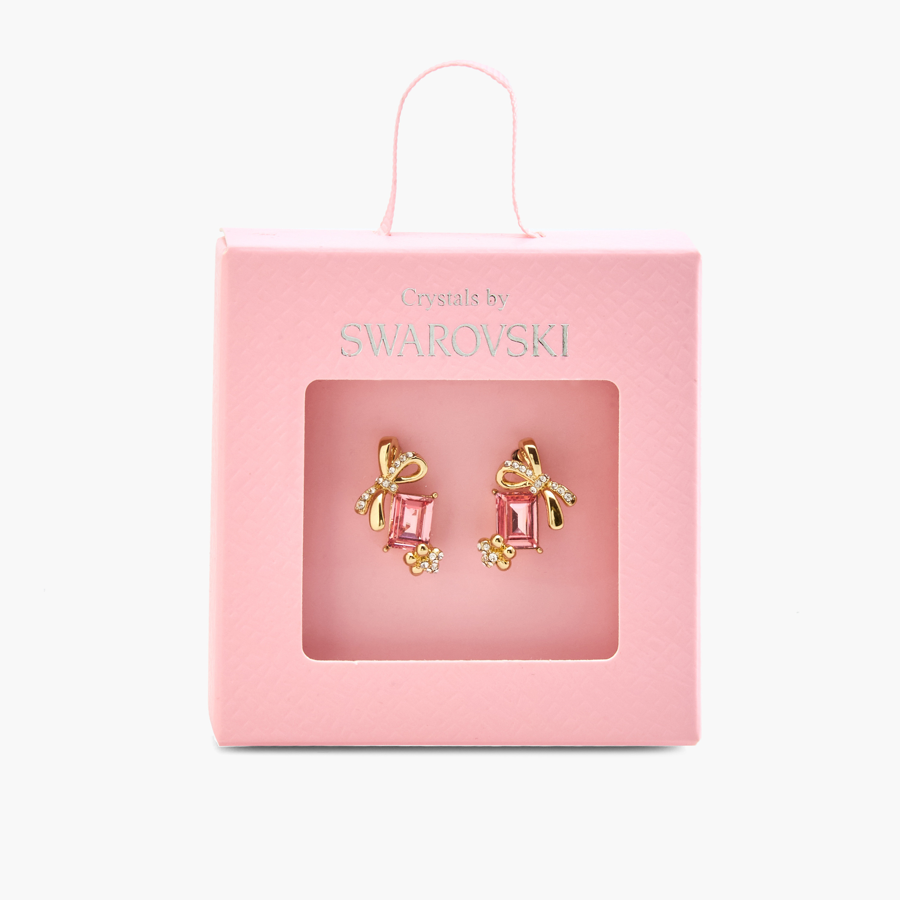 حلقان مزيّنة بفيونكة مع مكبس إغلاق خلفي-women-watchesandjewellery-jewellery-earrings-image-5