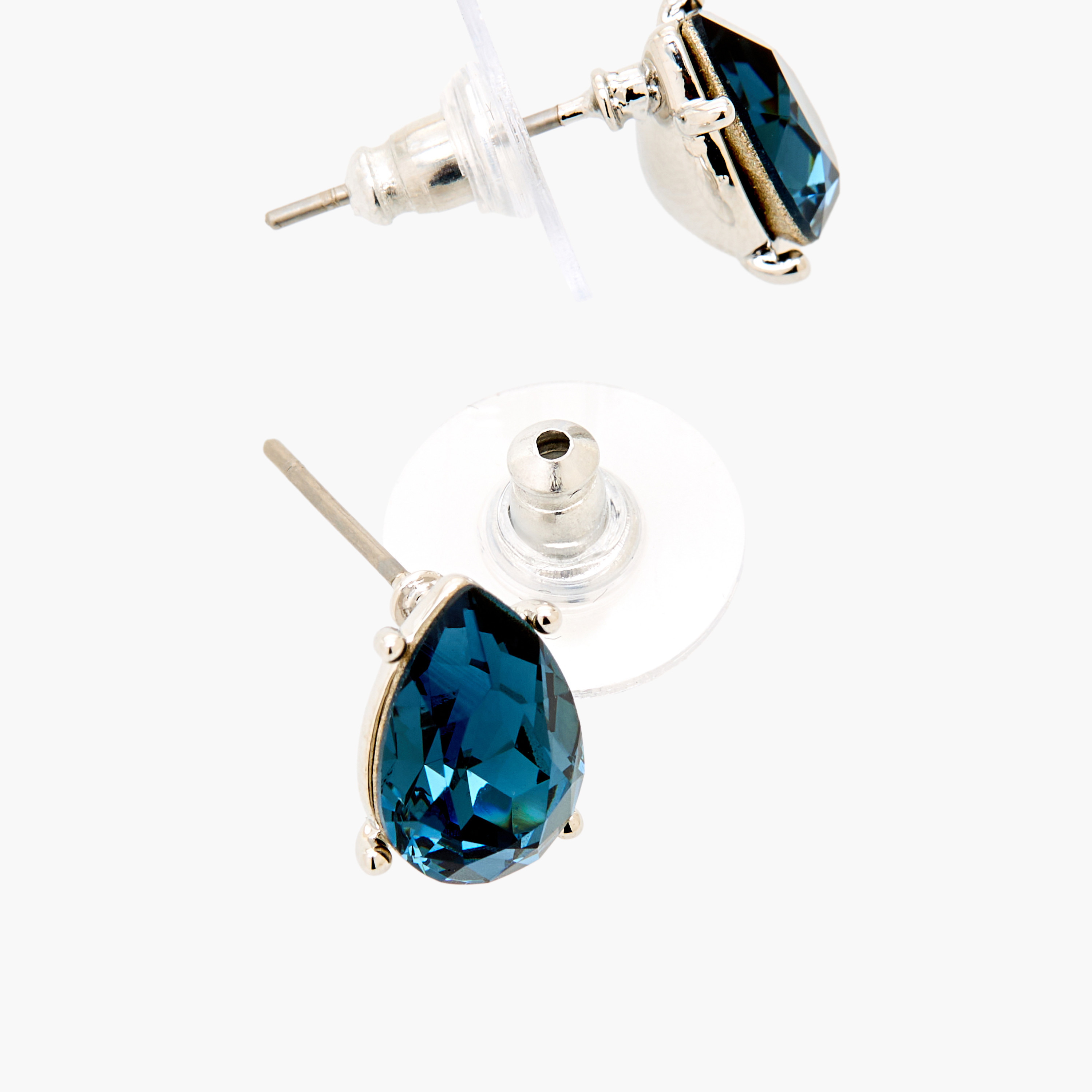Swarovski Crystal Stud Earrings with Pushback Closure-women-watchesandjewellery-jewellery-earrings-image-4