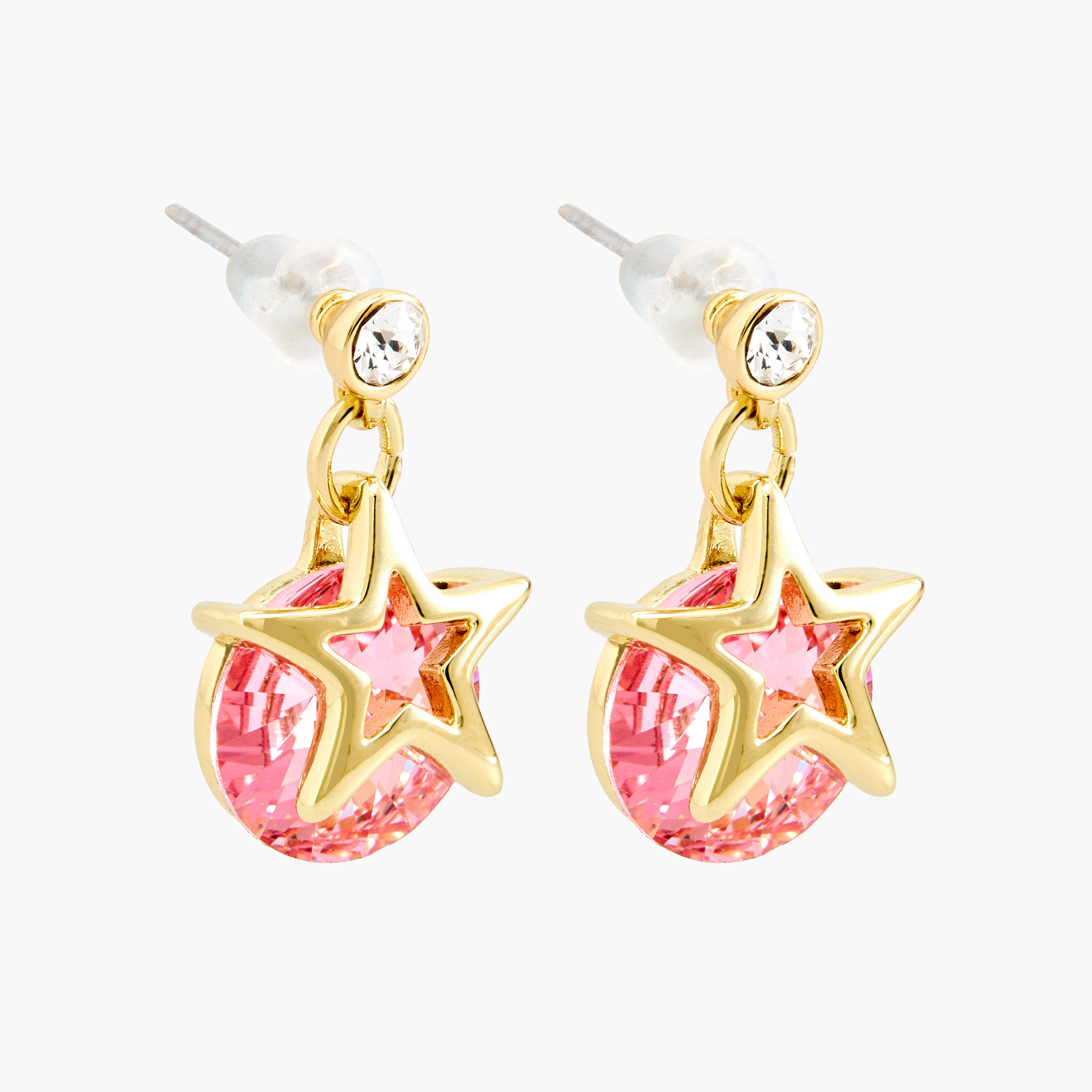 Swarovski Embellished Drop Earrings with Pushback Closure-women-watchesandjewellery-jewellery-earrings-image-2
