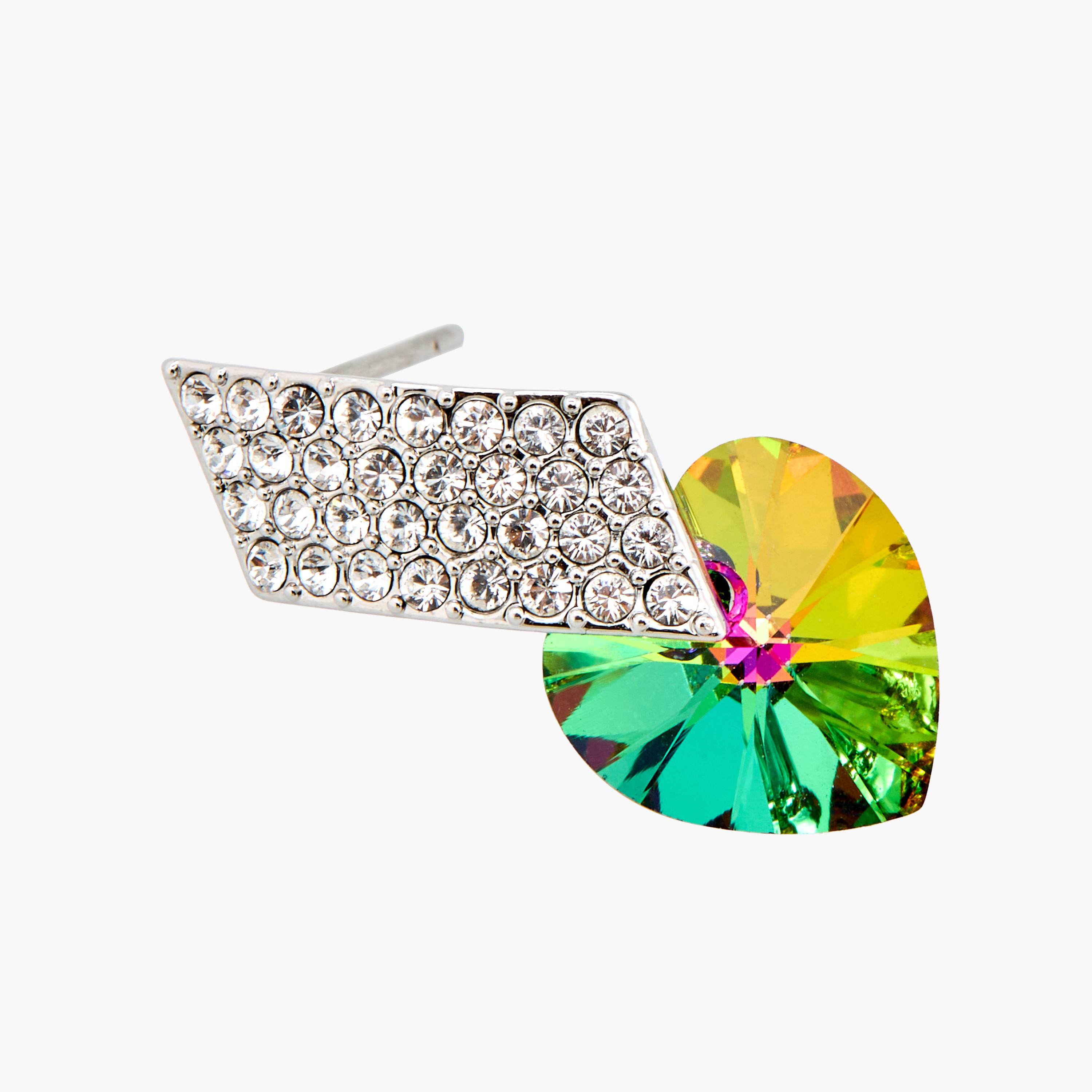 Embellished Heart Drop Earrings with Pushback Closure-women-watchesandjewellery-jewellery-earrings-image-3