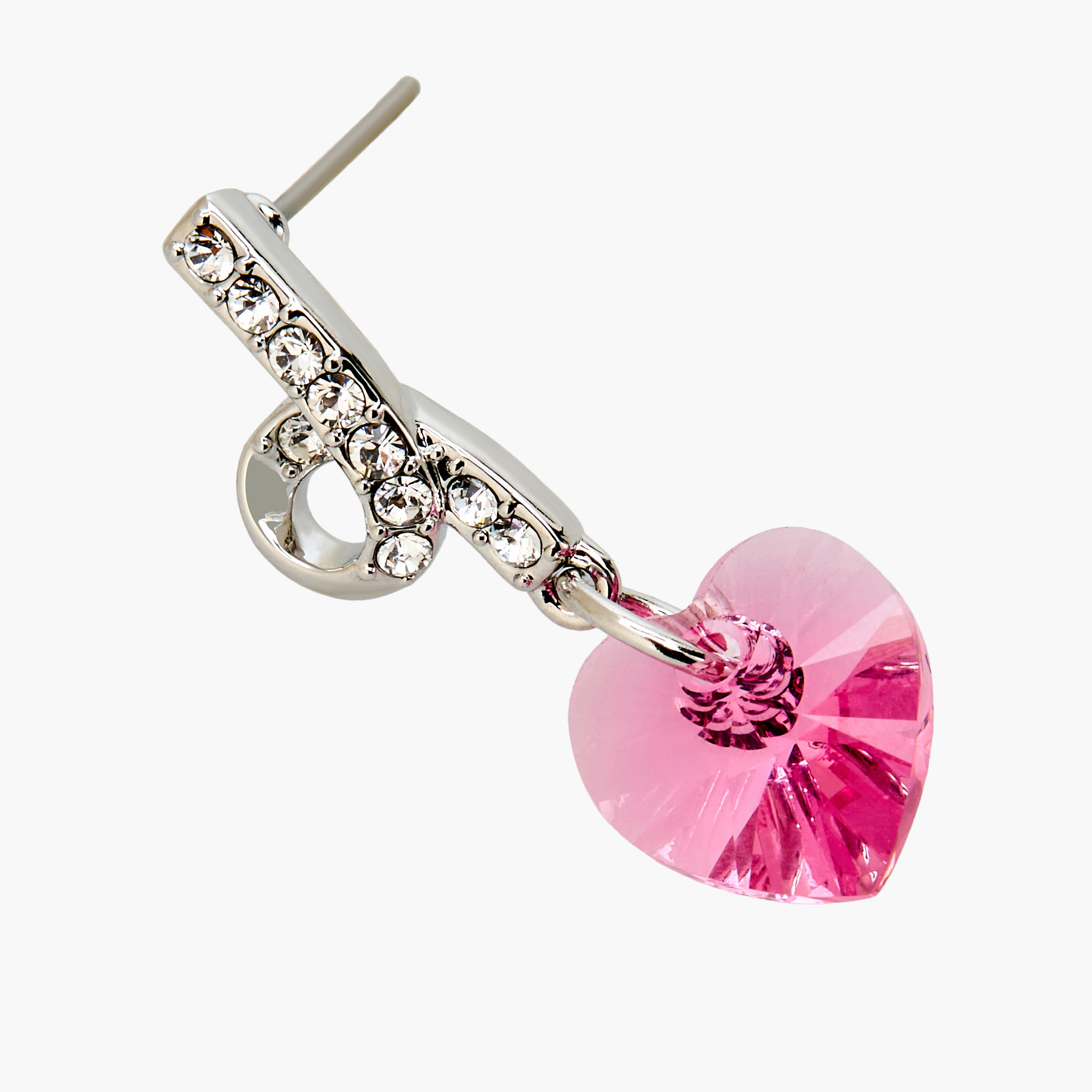 Embellished Heart Drop Earrings with Pushback Closure-women-watchesandjewellery-jewellery-earrings-image-4