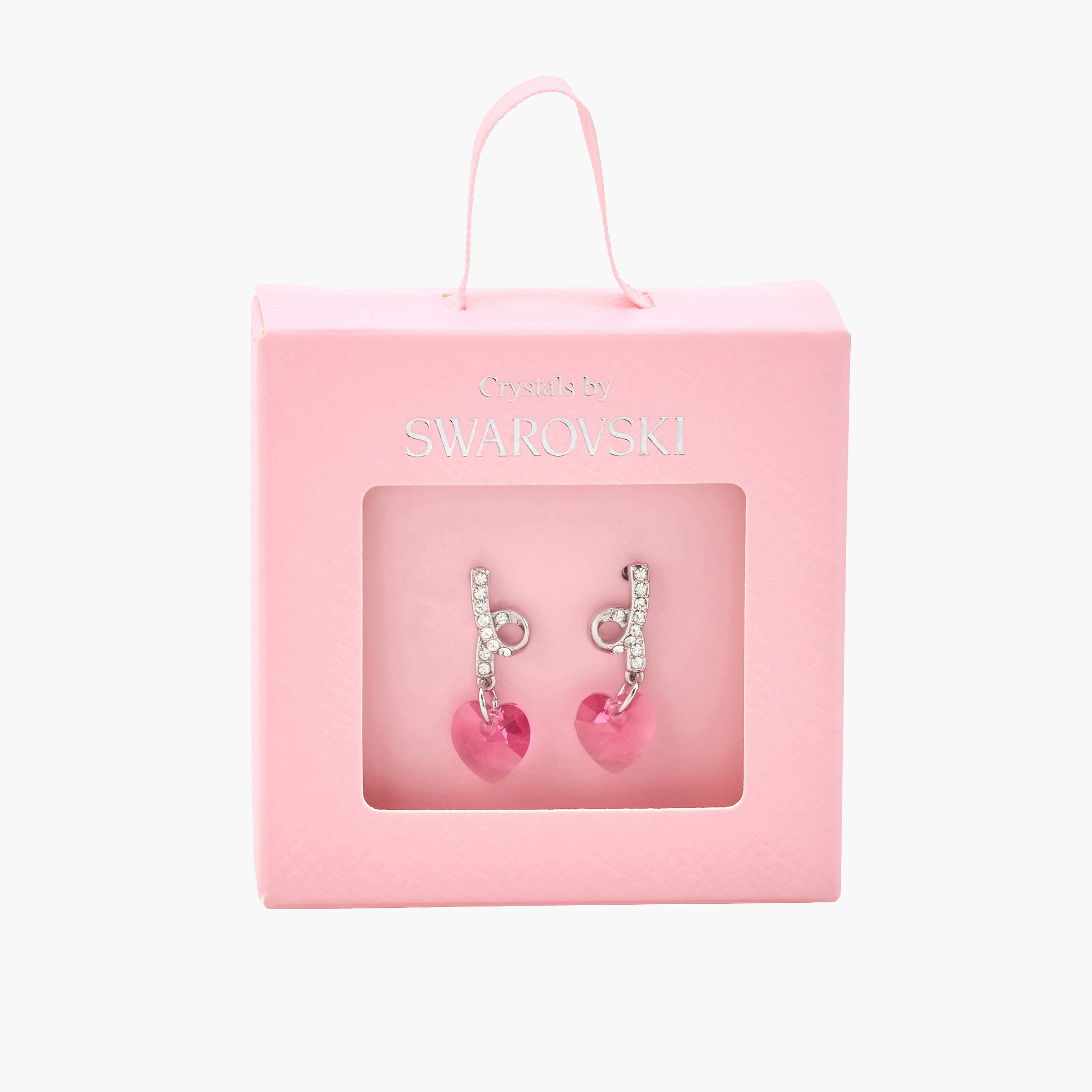 Embellished Heart Drop Earrings with Pushback Closure-women-watchesandjewellery-jewellery-earrings-image-5