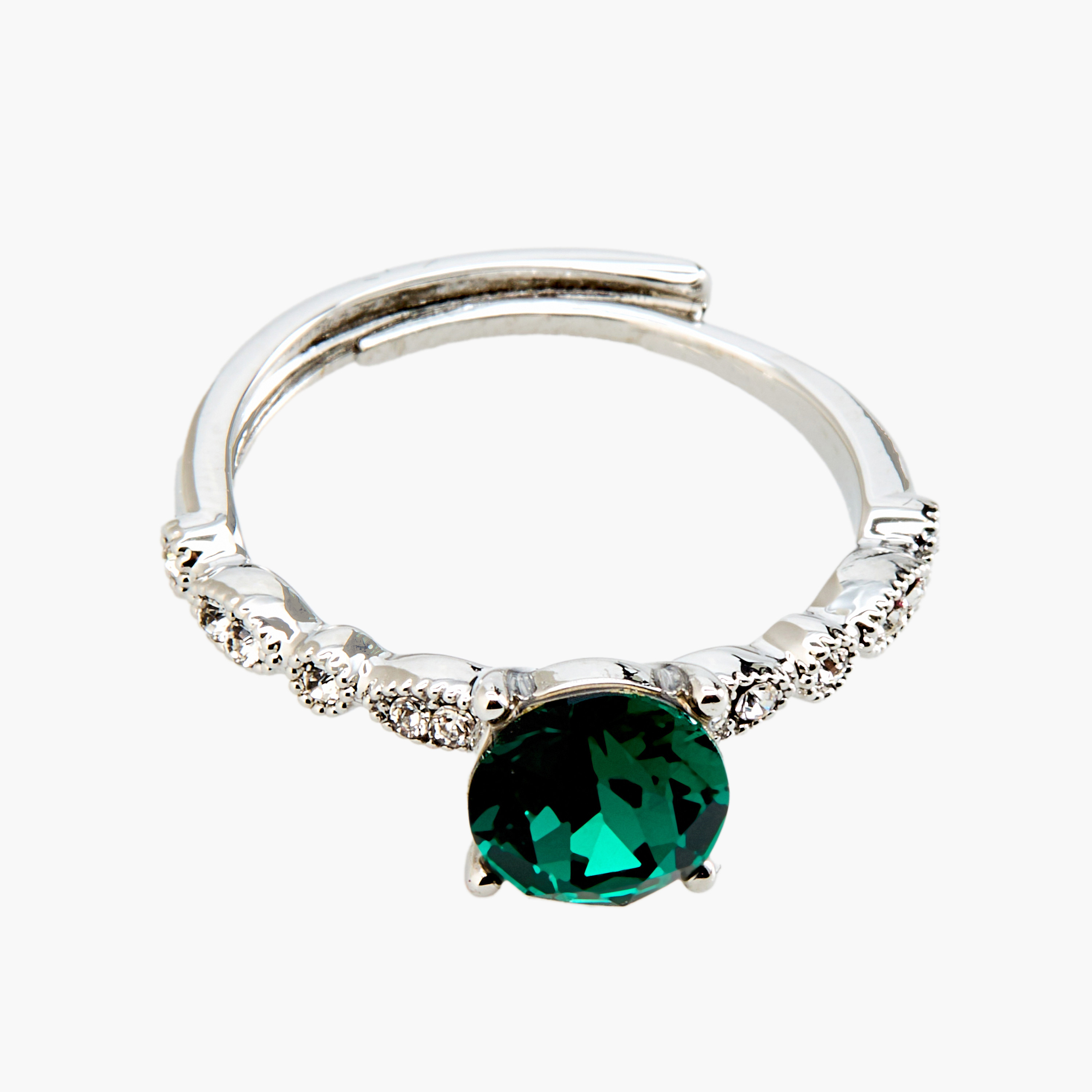 Swarovski Silver Tone Ring-women-watchesandjewellery-jewellery-rings-image-2